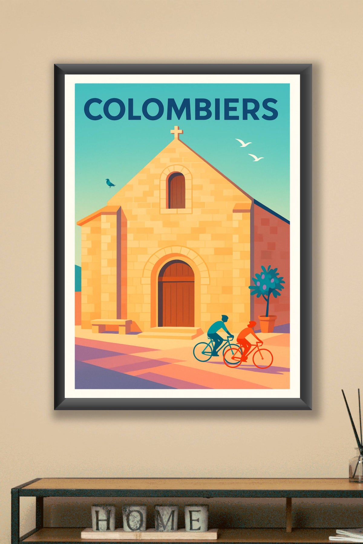 Affiche de Colombiers - Charme et sérénité au cœur du village