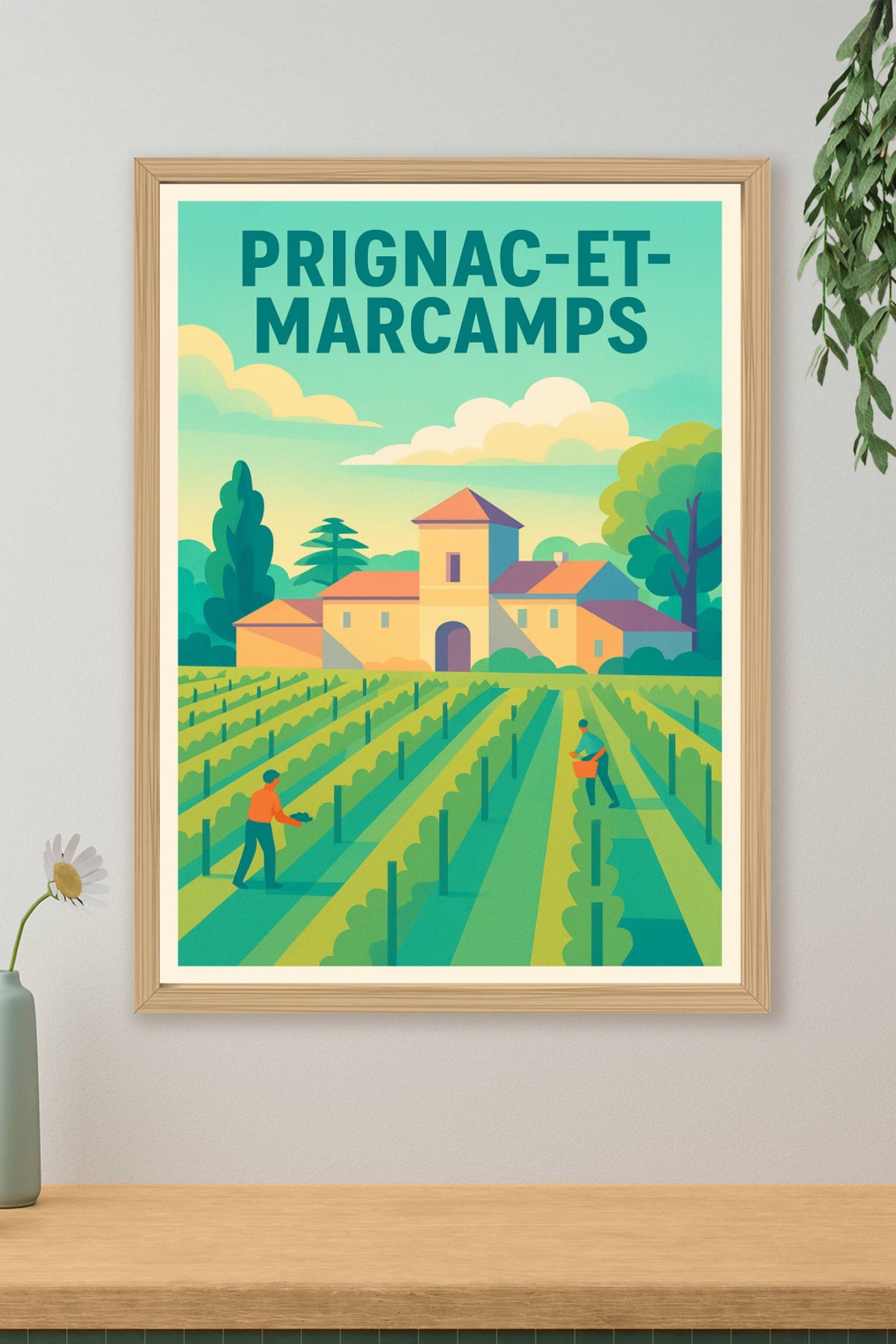 Affiche de Prignac-et-Marcamps - L'esprit vigneron en affiché