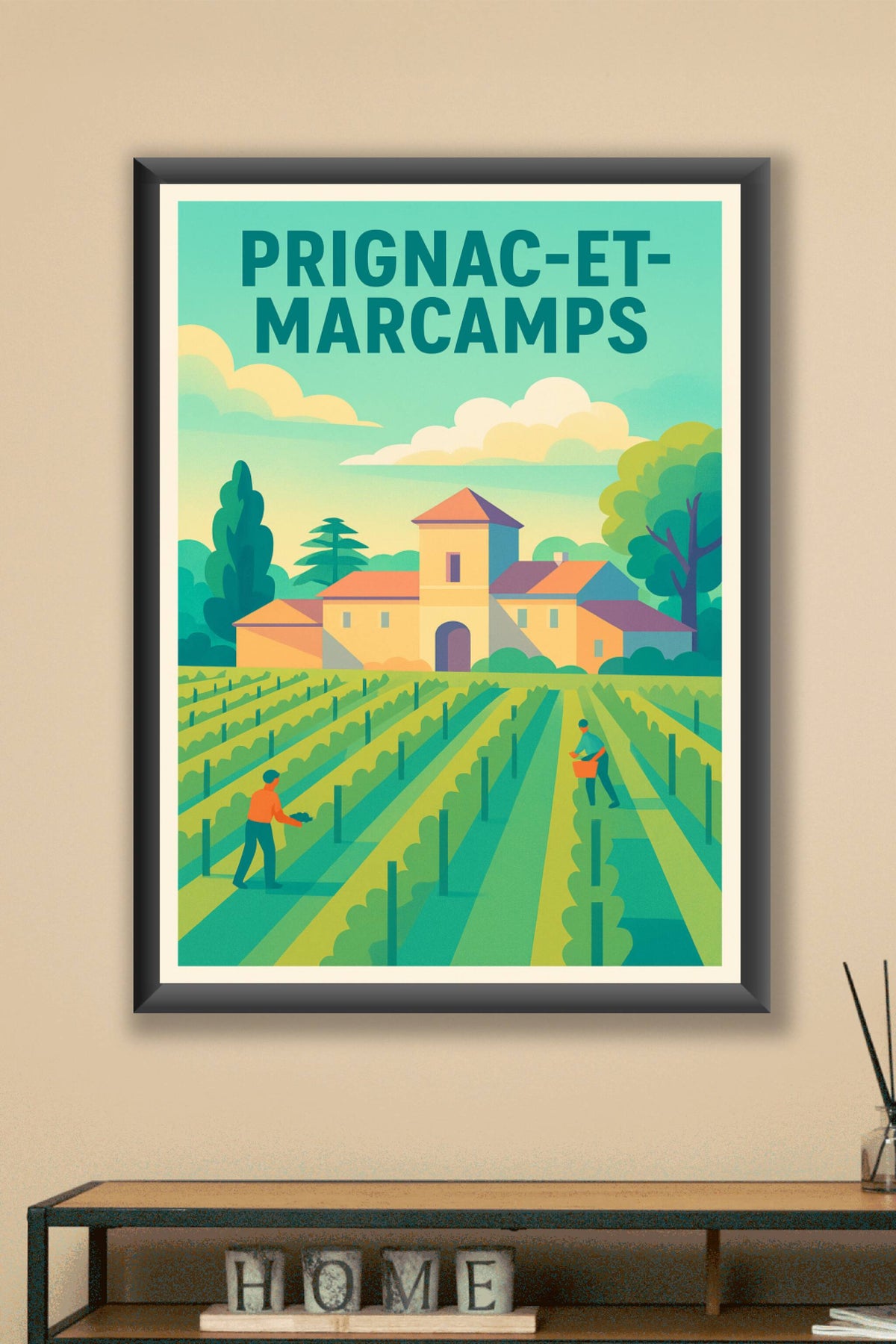 Affiche de Prignac-et-Marcamps - L'esprit vigneron en affiché