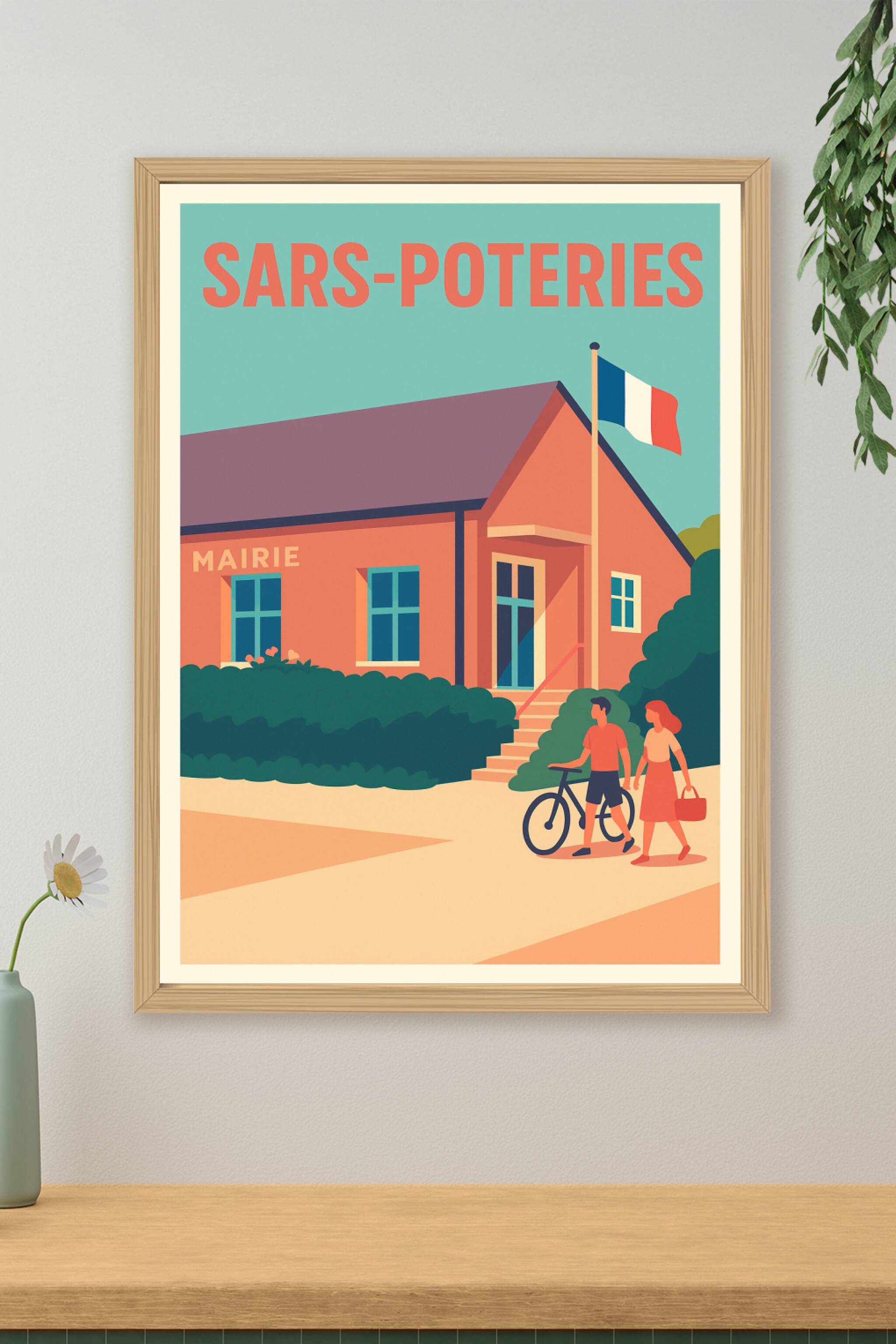 Affiche de Sars-Poteries - Charme et simplicité du quotidien