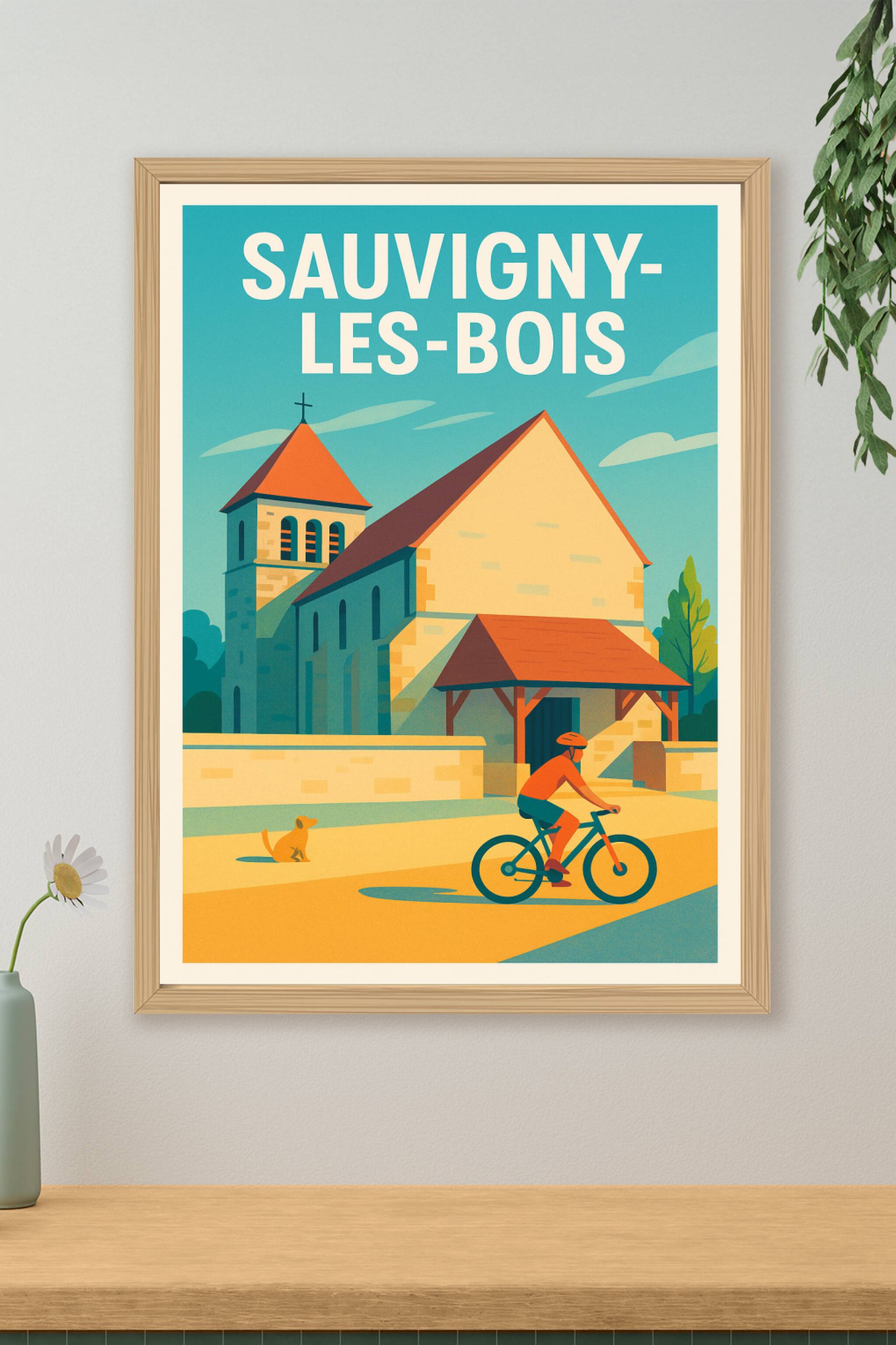 Affiche de Sauvigny-les-Bois - Une paisible balade au cœur du village