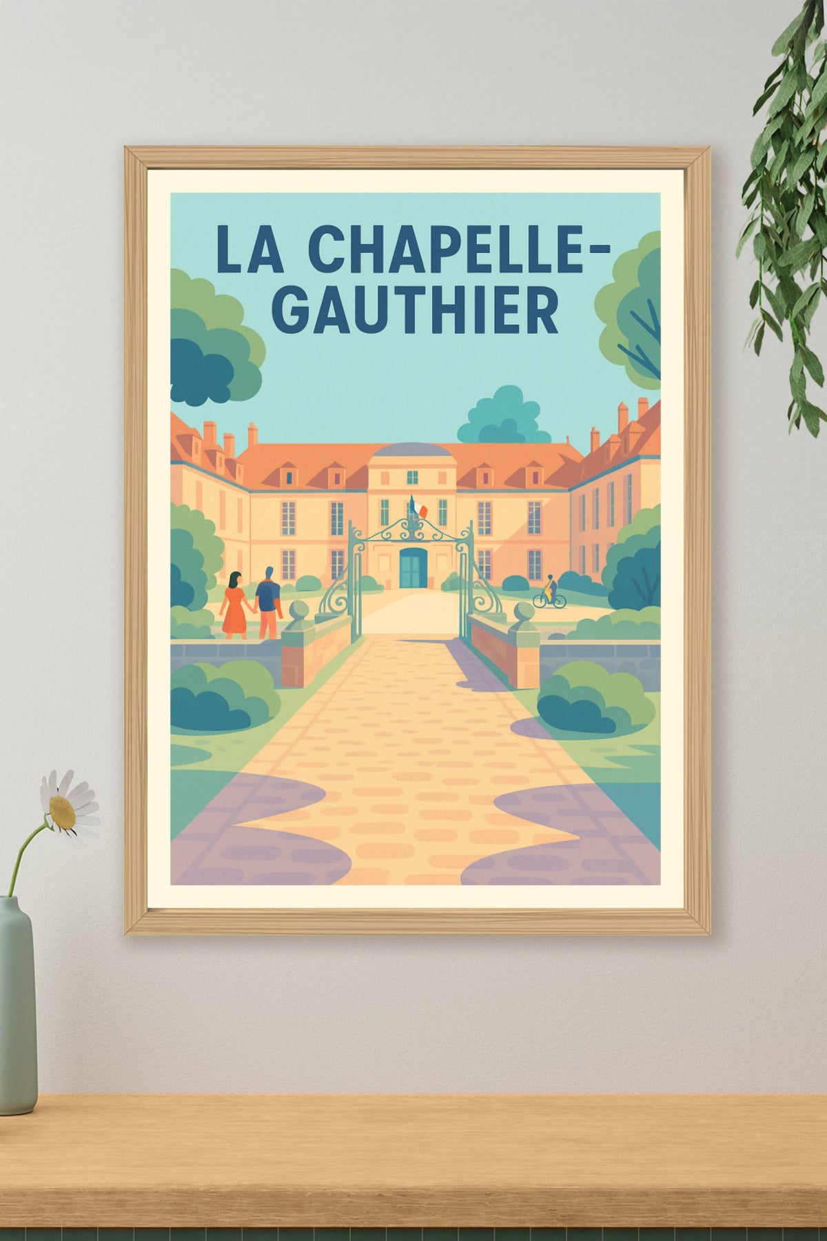 Affiche de La Chapelle-Gauthier - Élégance et charme à la française