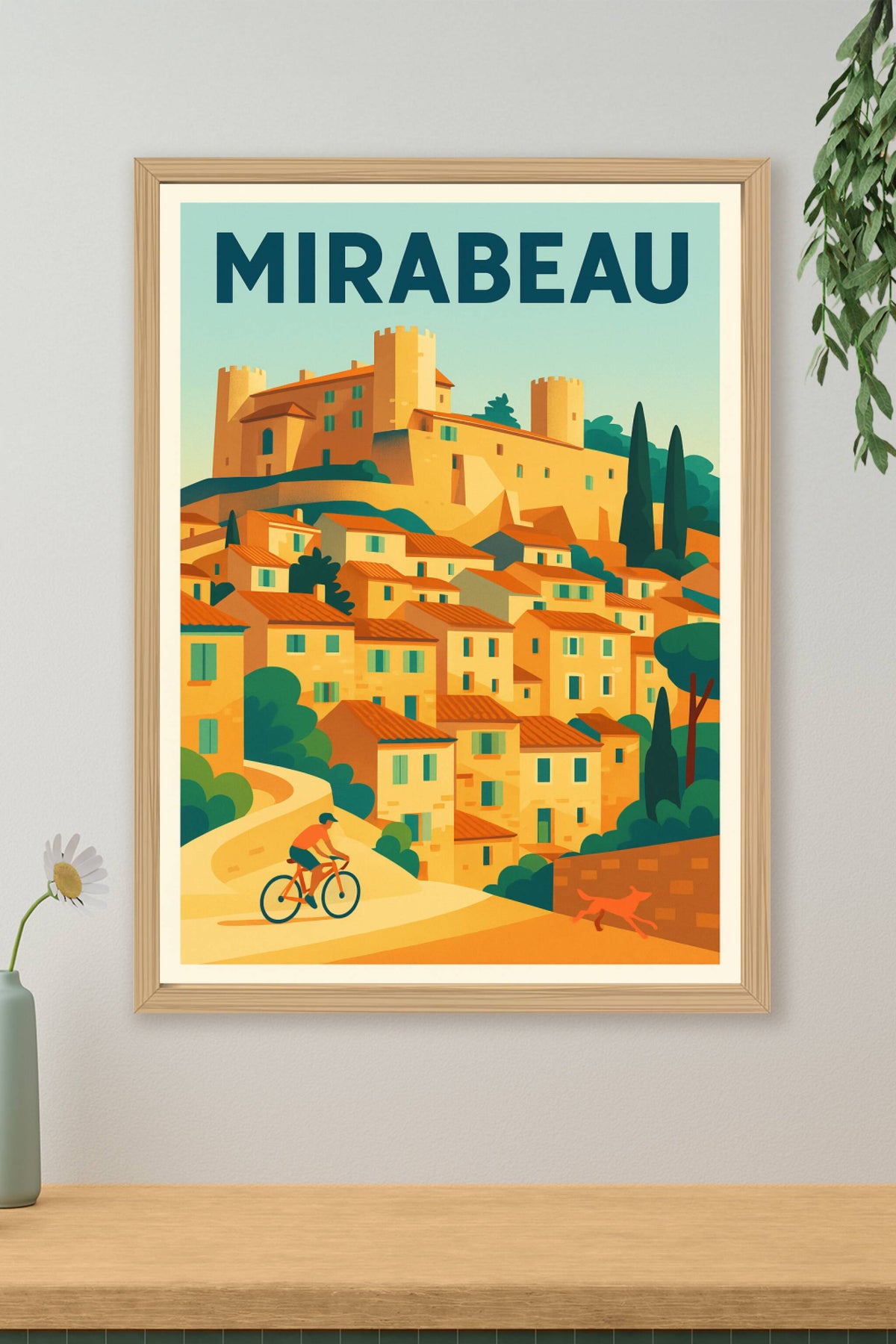 Affiche de Mirabeau - Charme Provençal et Douceur de Vivre