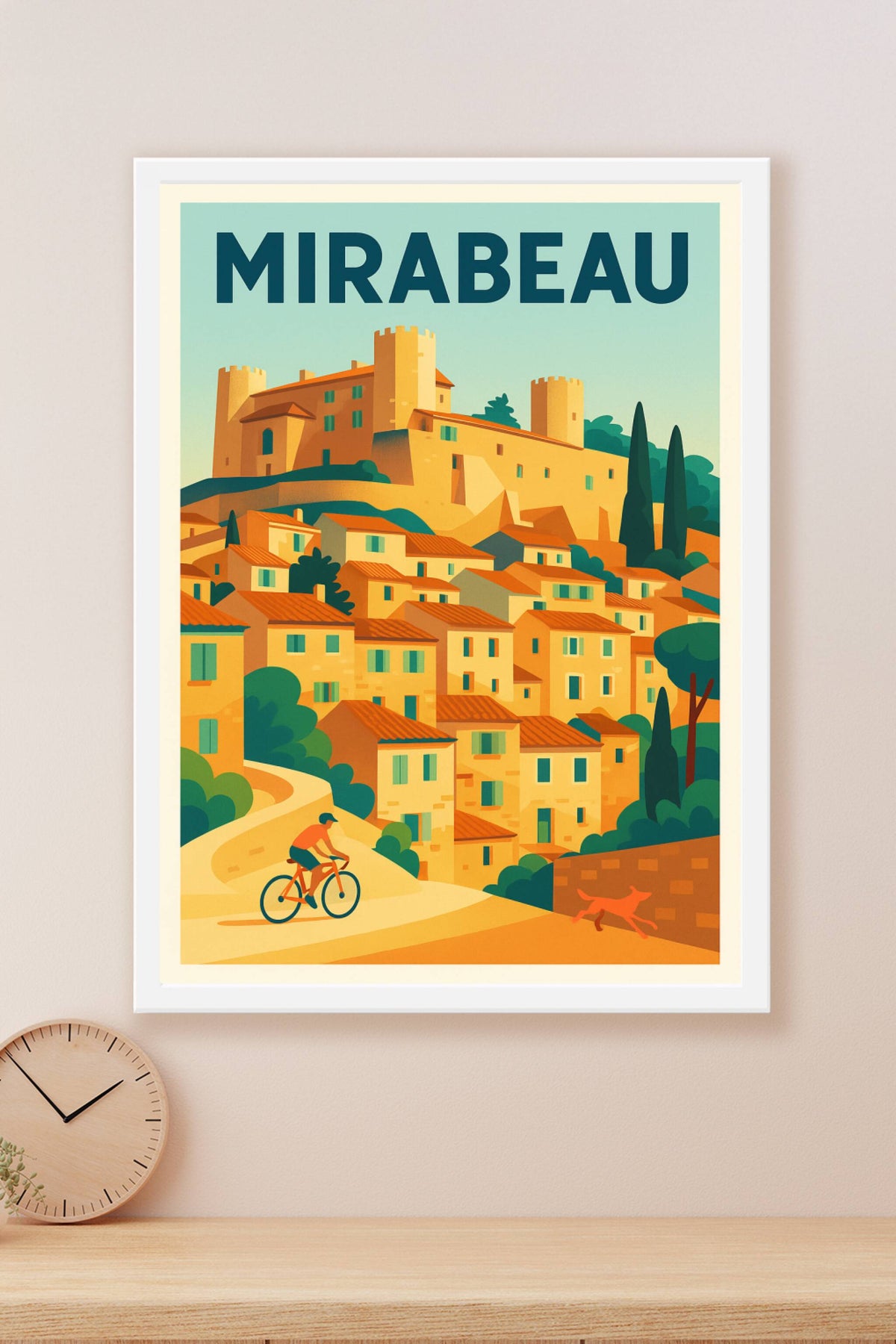 Affiche de Mirabeau - Charme Provençal et Douceur de Vivre