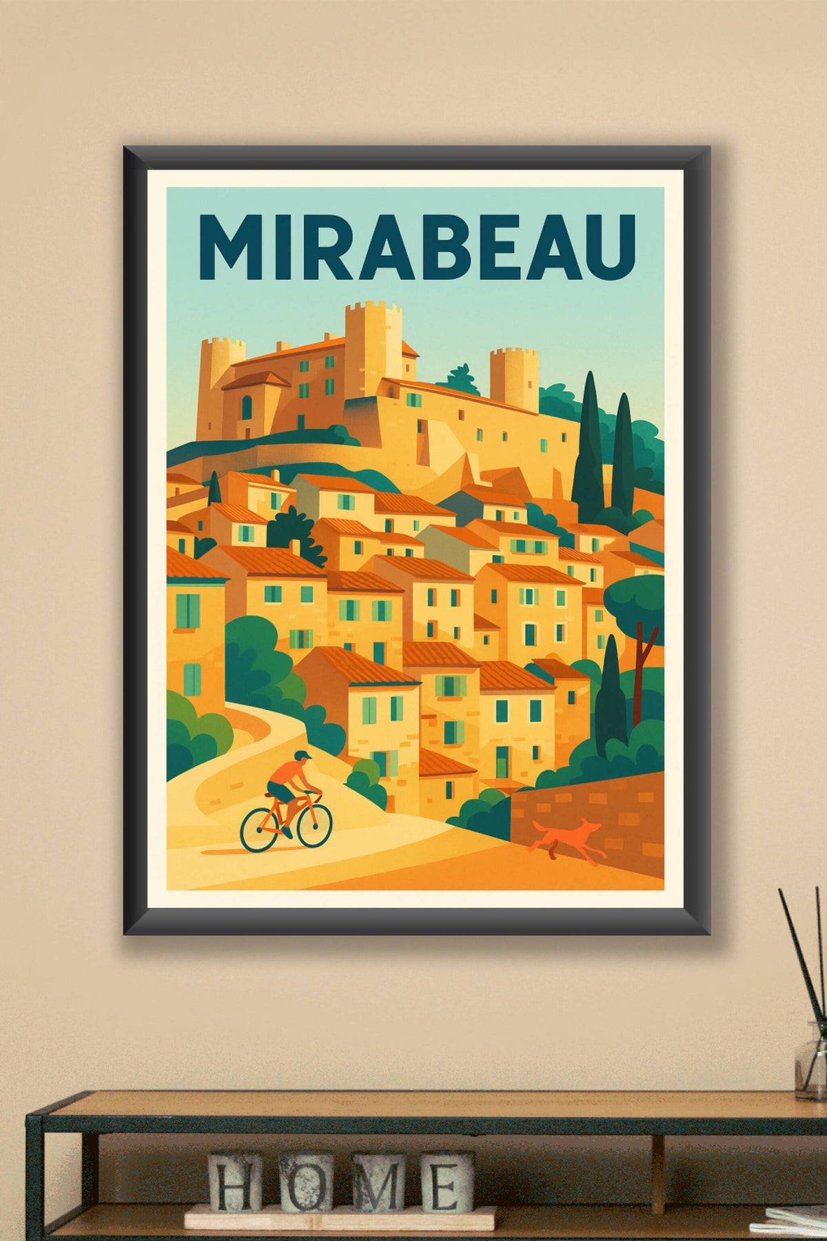 Affiche de Mirabeau - Charme Provençal et Douceur de Vivre