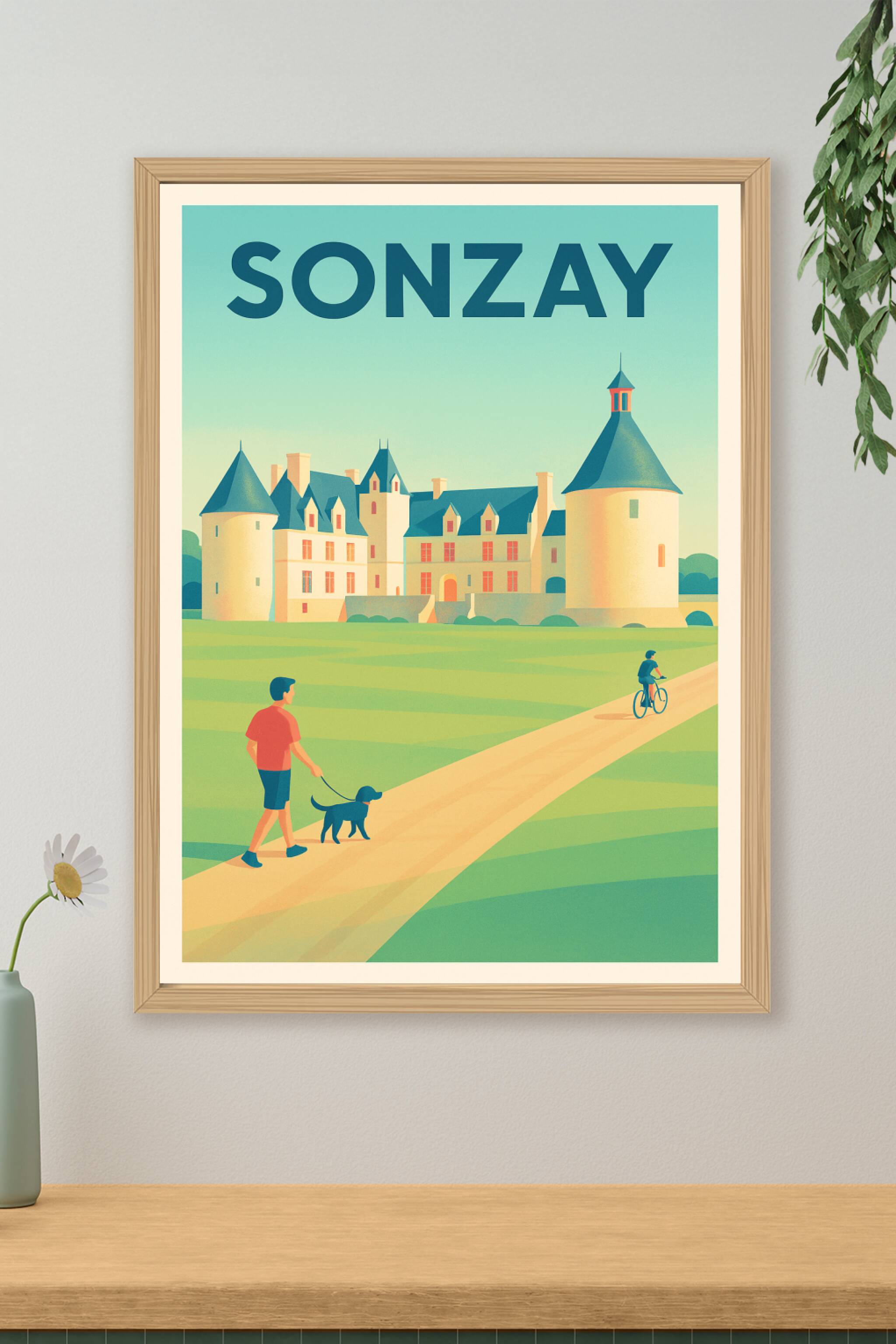 Affiche de Sonzay - Charme et sérénité au cœur de la campagne