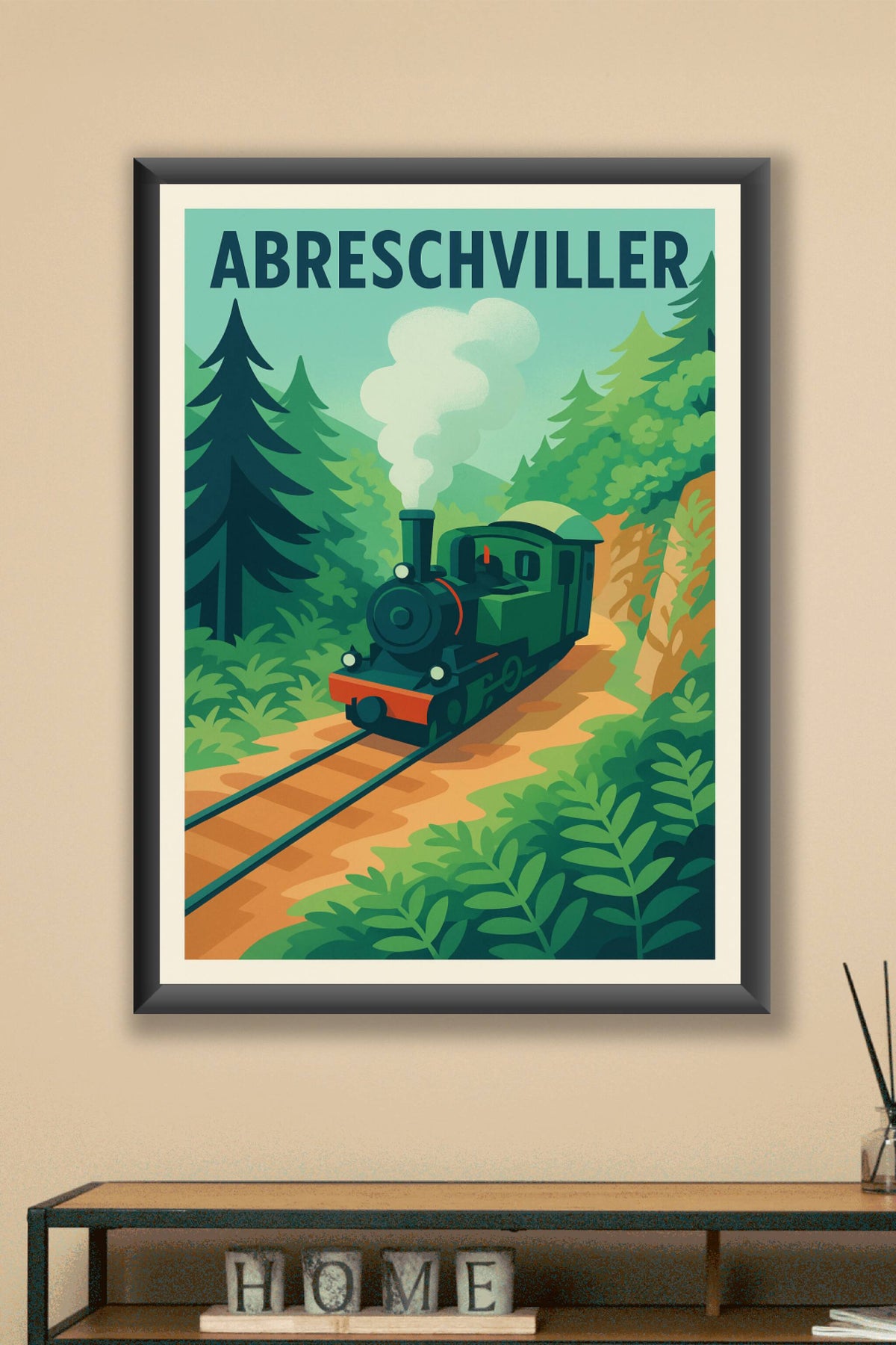 Affiche de Abreschviller - Voyagez au cœur des forêts en train à vapeur