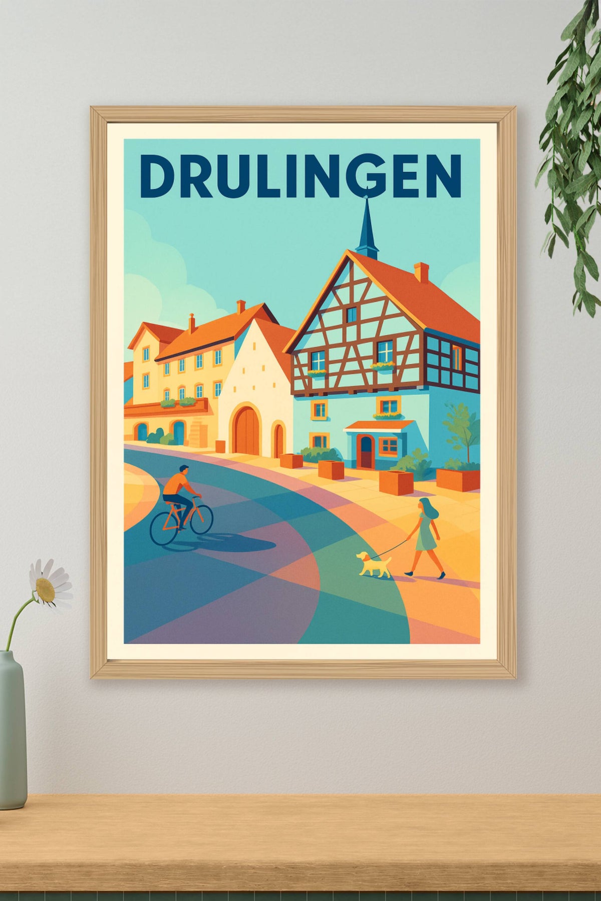 Affiche de Drulingen - Charme et tranquillité d'un village alsacien