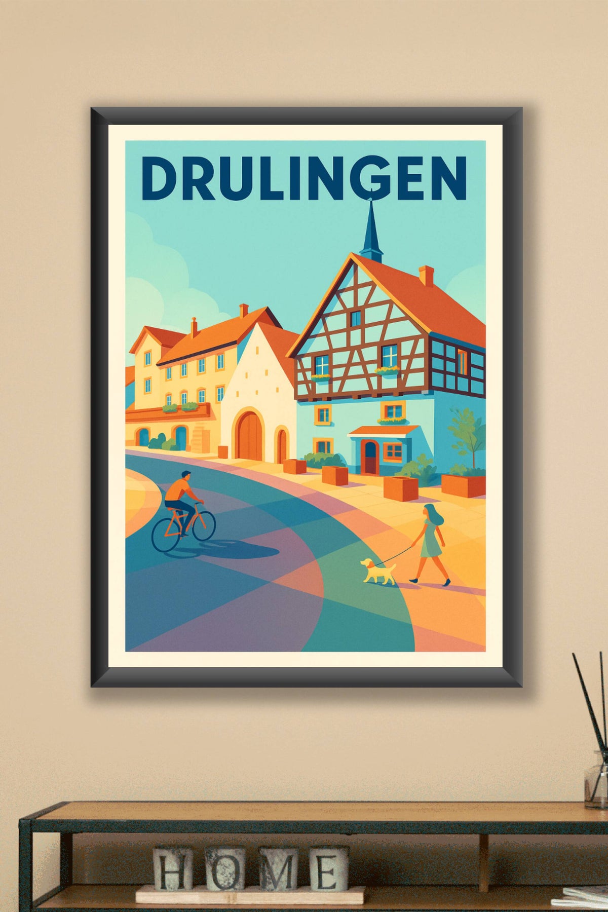 Affiche de Drulingen - Charme et tranquillité d'un village alsacien