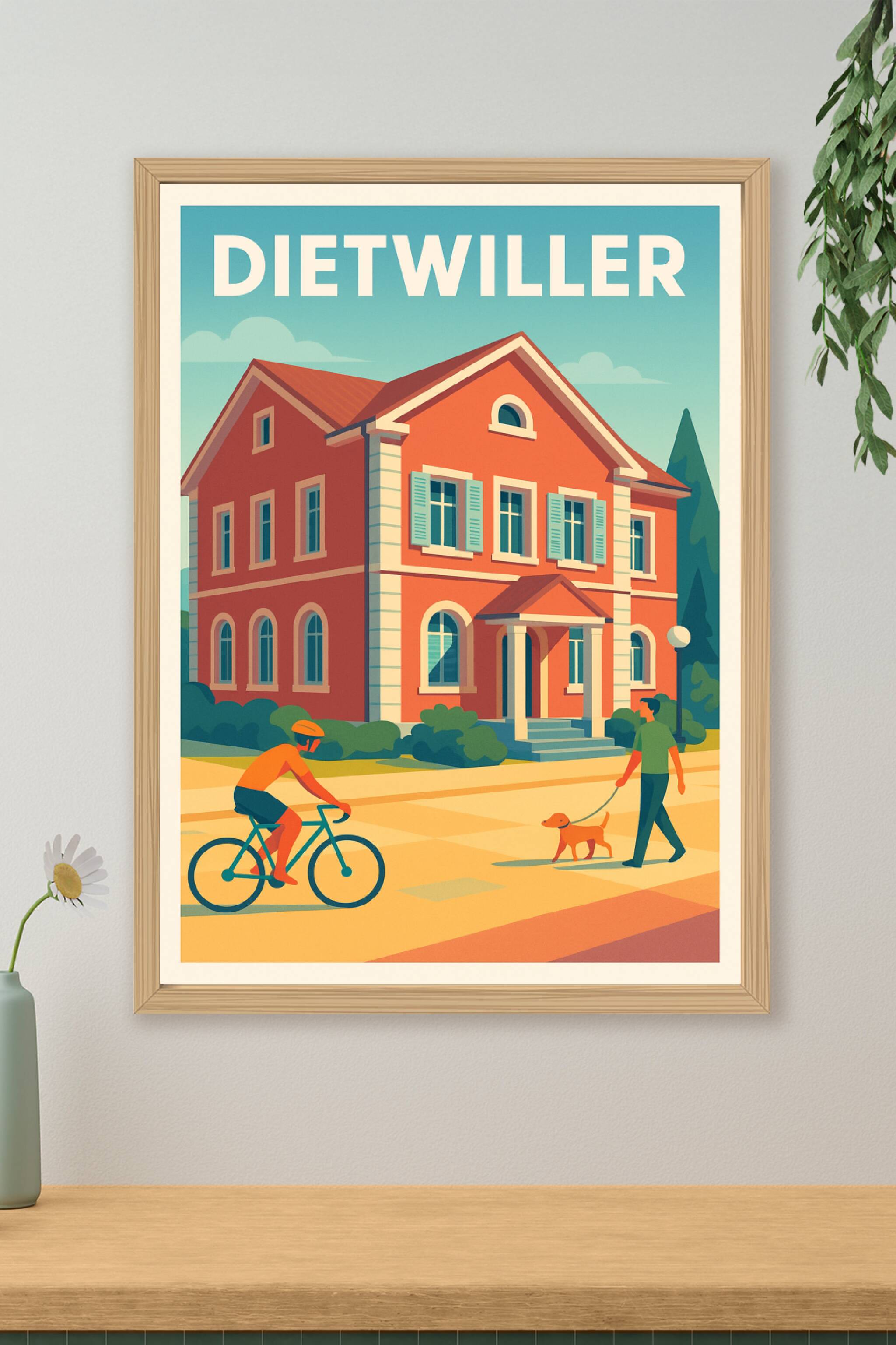 Affiche de Dietwiller - Charme paisible au cœur de la vie quotidienne