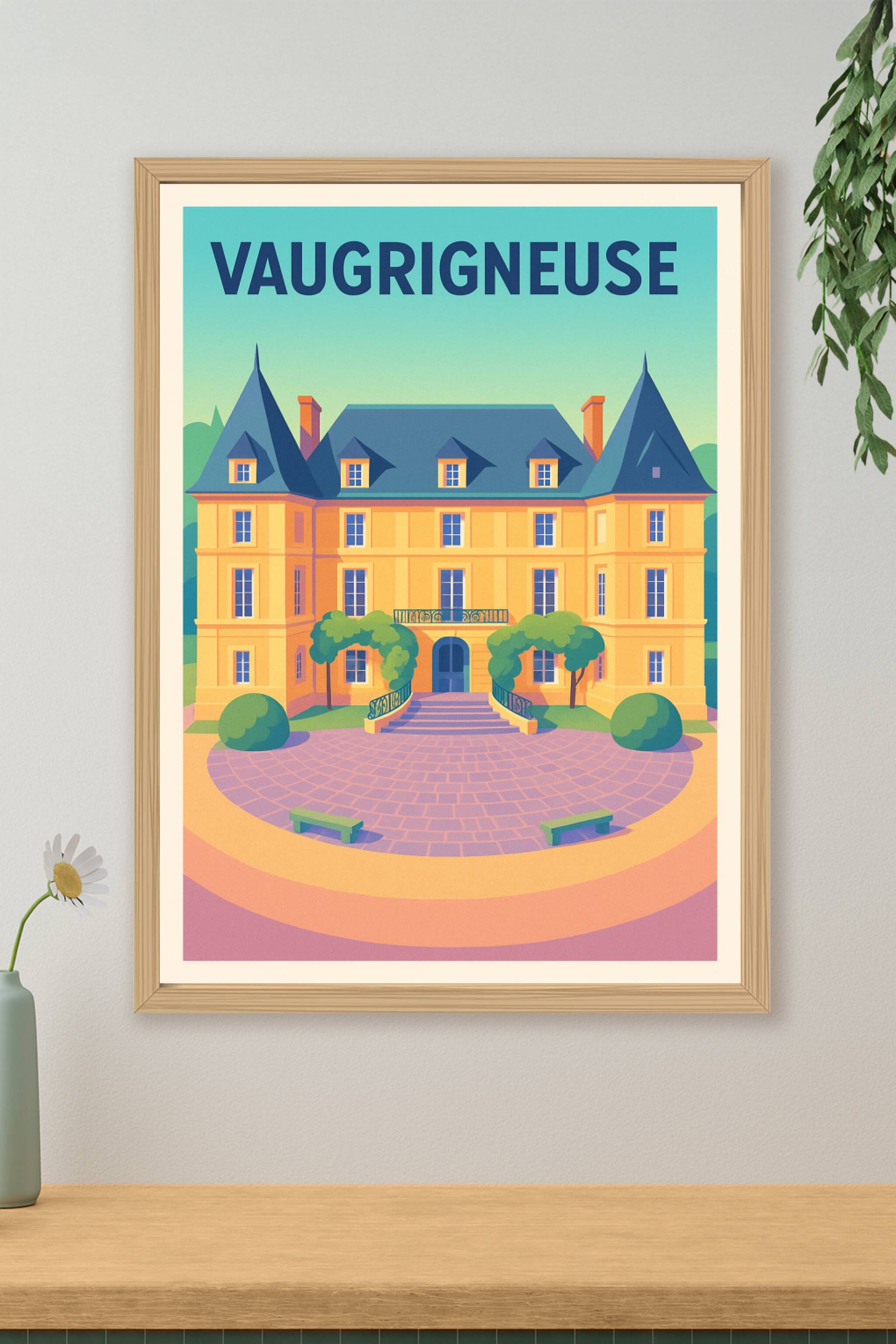 Affiche de Vaugrigneuse - Élégance et charme à la française