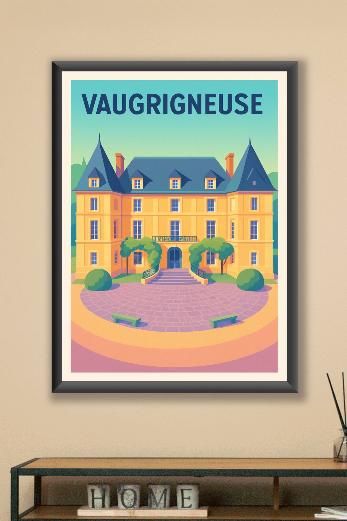 Affiche de Vaugrigneuse - Élégance et charme à la française