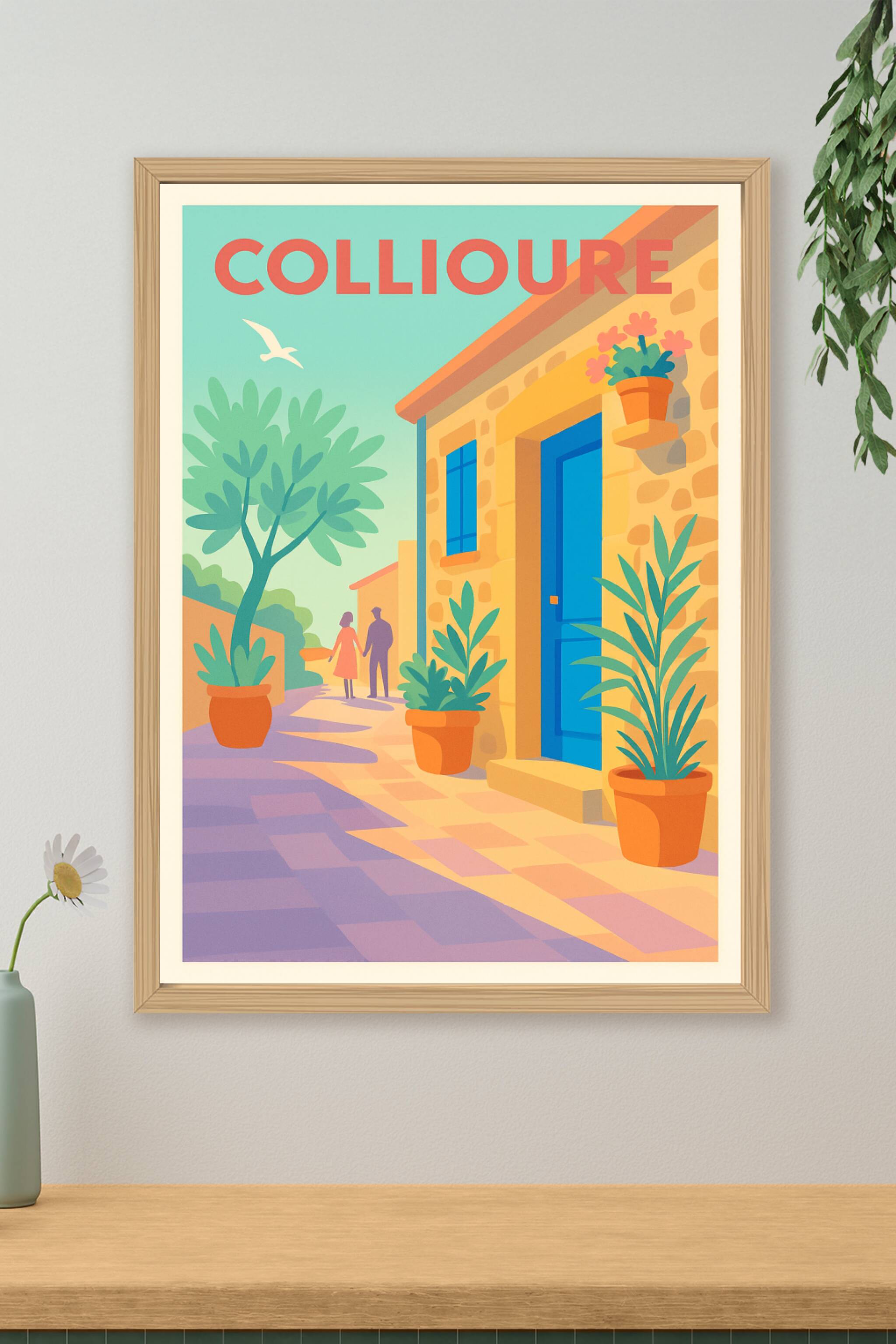Affiche de Collioure - L'élégance d'un village ensoleillé