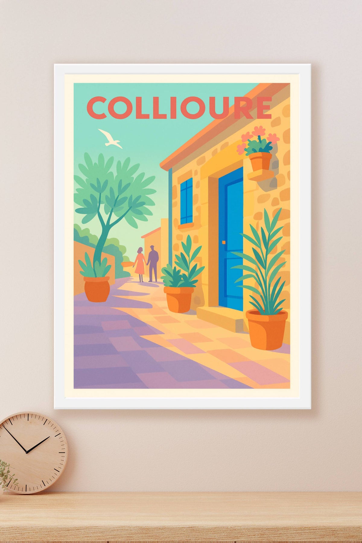 Affiche de Collioure - L'élégance d'un village ensoleillé