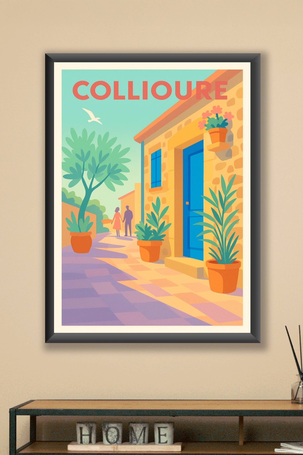 Affiche de Collioure - L'élégance d'un village ensoleillé
