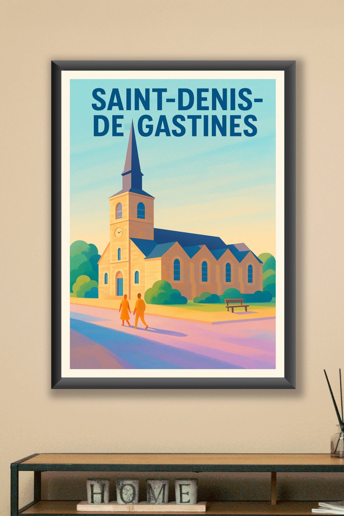 Affiche de Saint-Denis-de-Gastines - Charme paisible au cœur du village
