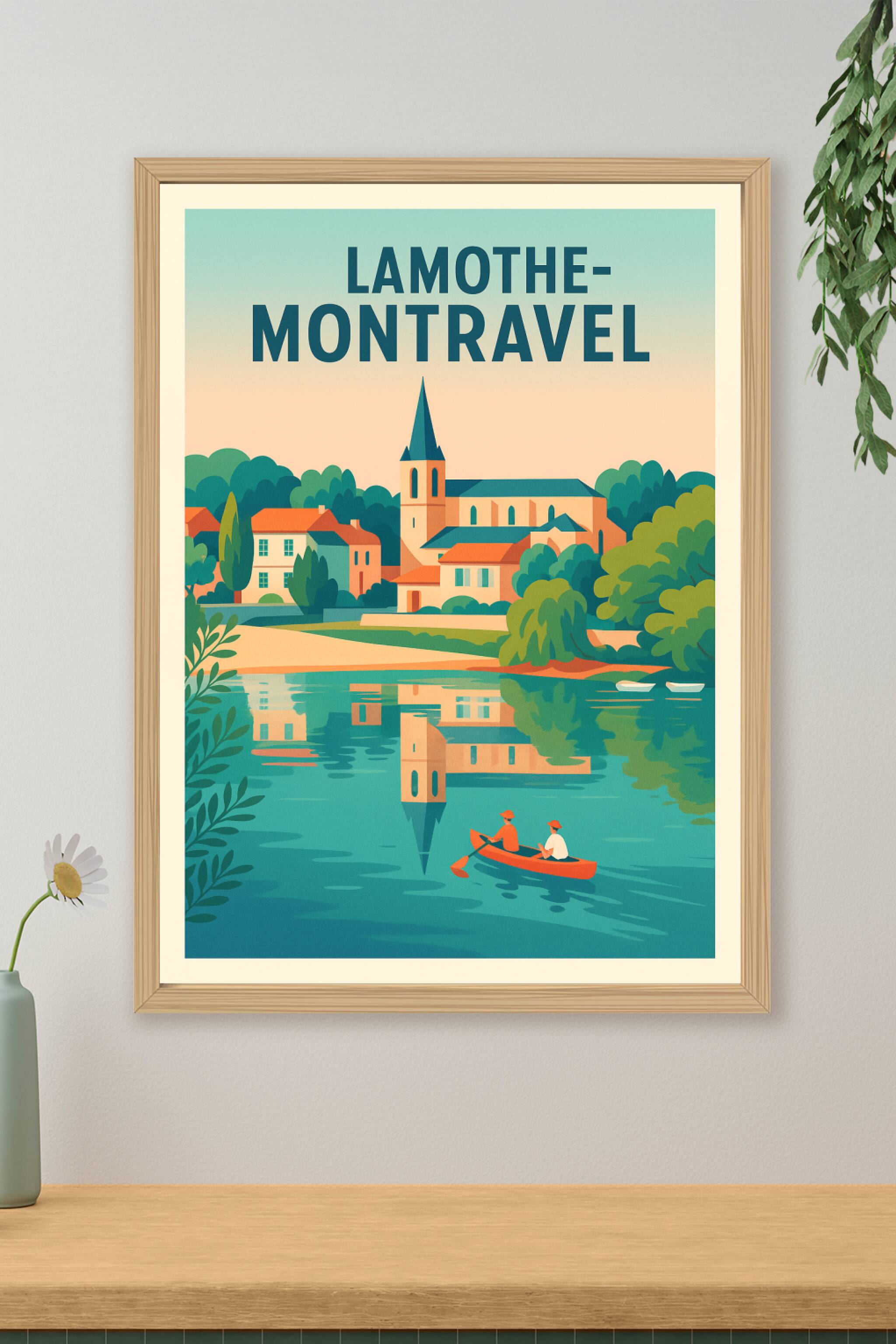 Affiche de Lamothe-Montravel - Havre de paix au fil de l'eau