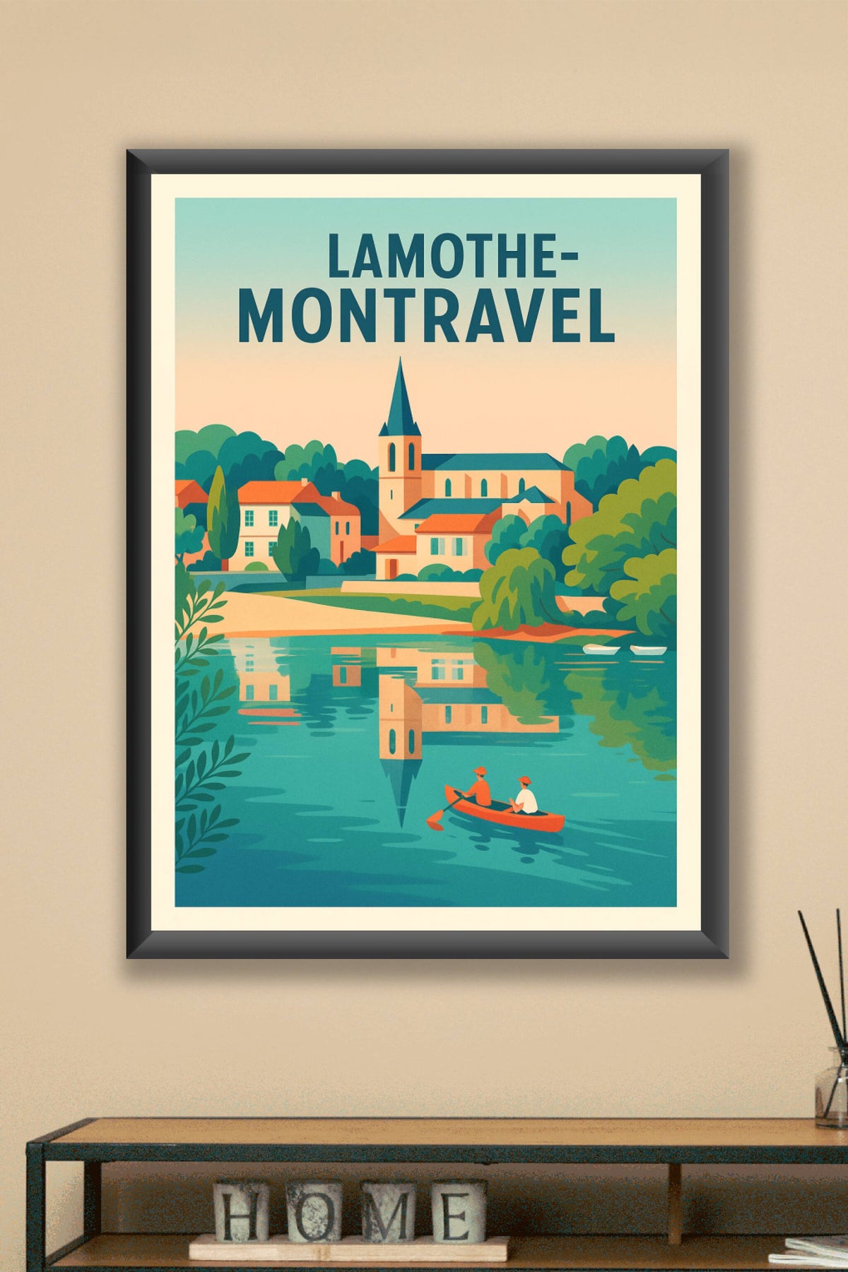 Affiche de Lamothe-Montravel - Havre de paix au fil de l'eau
