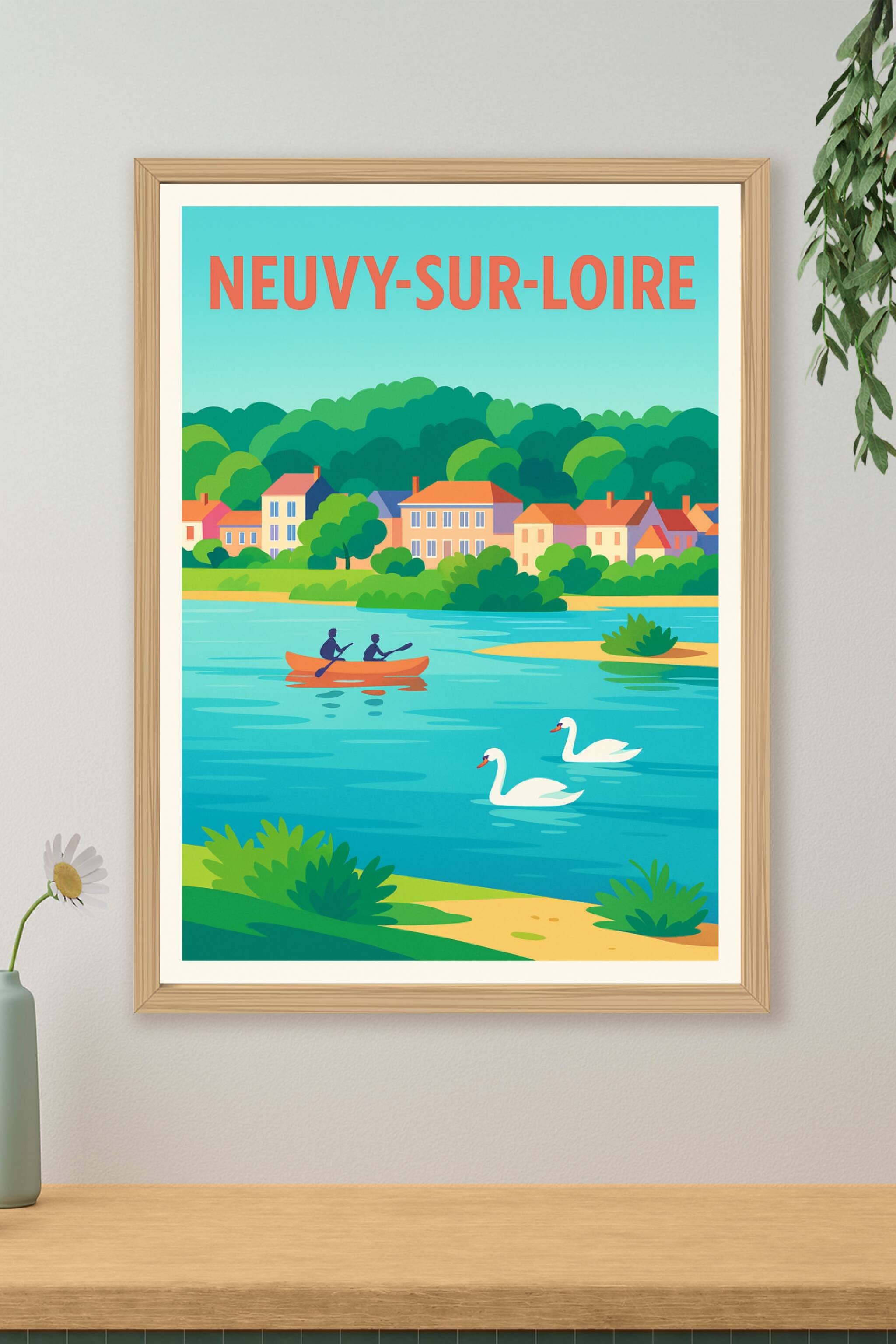 Affiche de Neuvy-sur-Loire - Charme paisible au fil de l'eau
