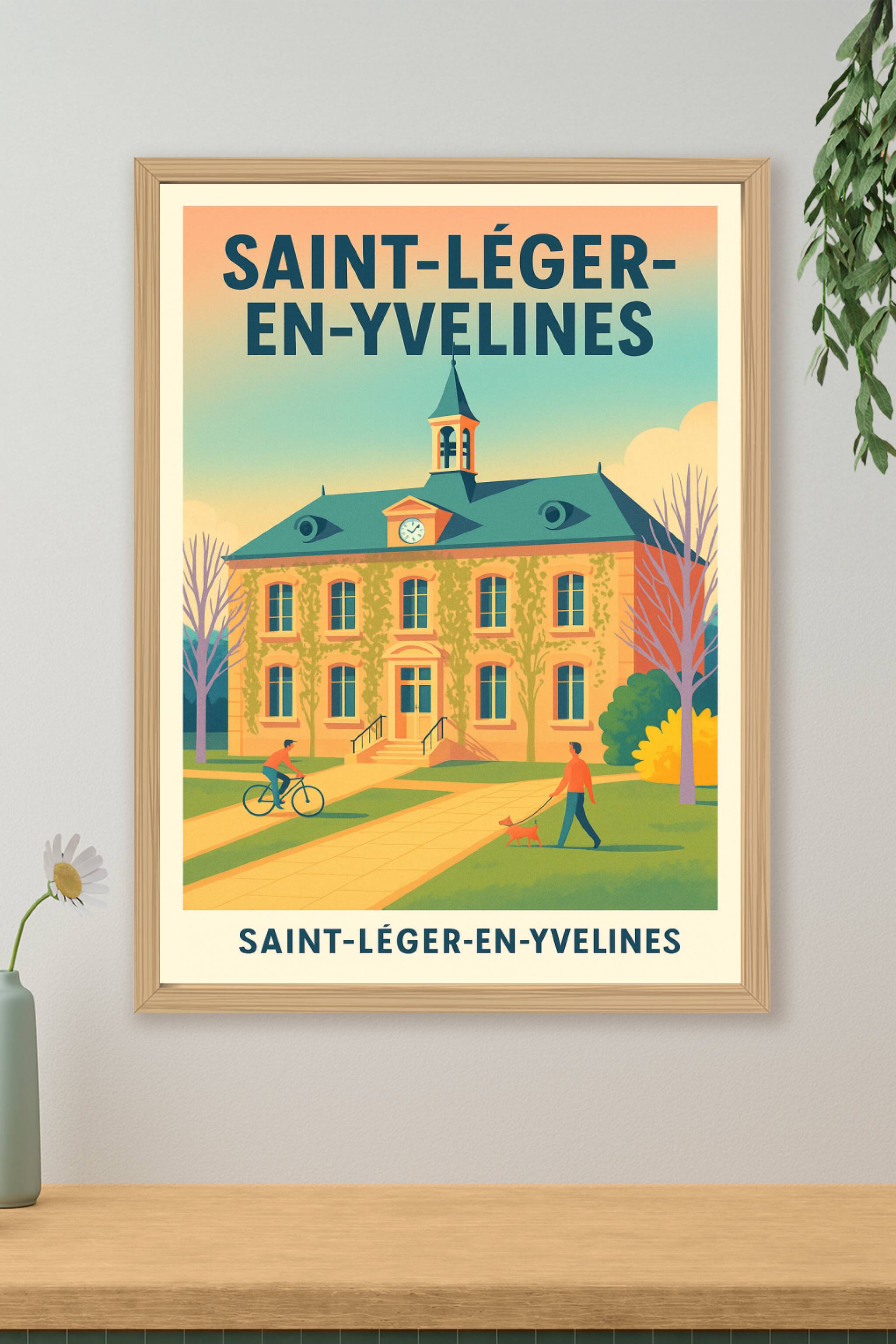 Affiche de Saint-Léger-en-Yvelines - Charme et sérénité au cœur de la nature