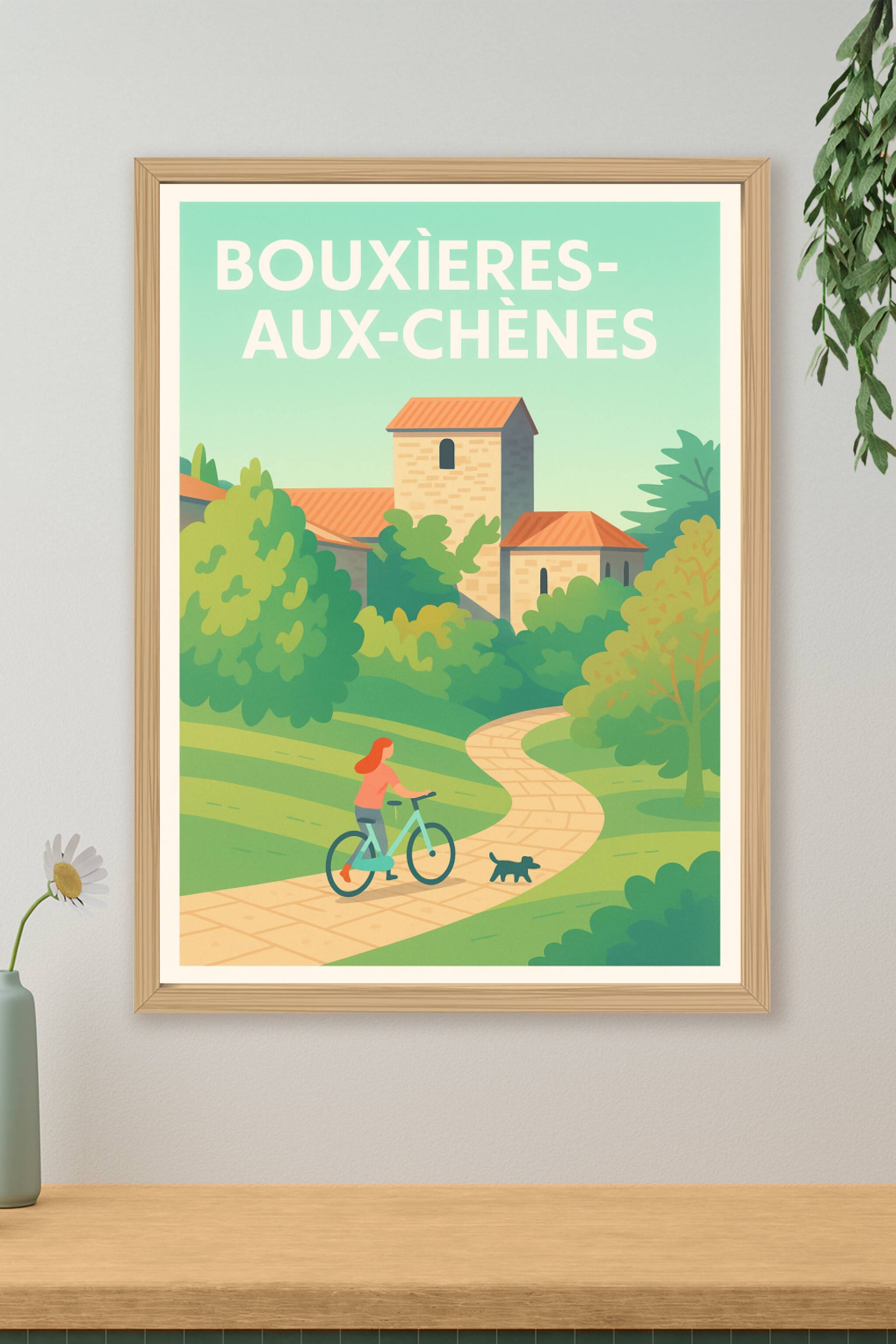 Affiche de Bouxières-aux-Chênes - Charme et nature au cœur de la Lorraine