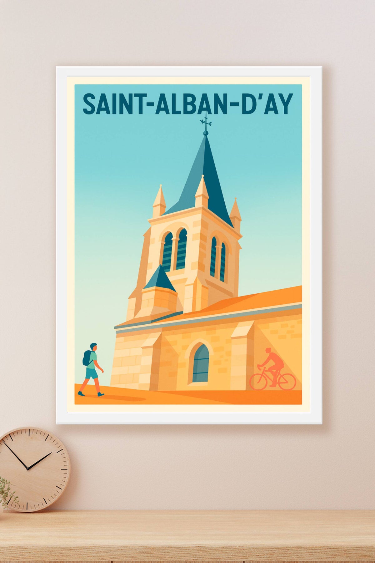 Affiche de Saint-Alban-d'Ay - Charme pittoresque du patrimoine local