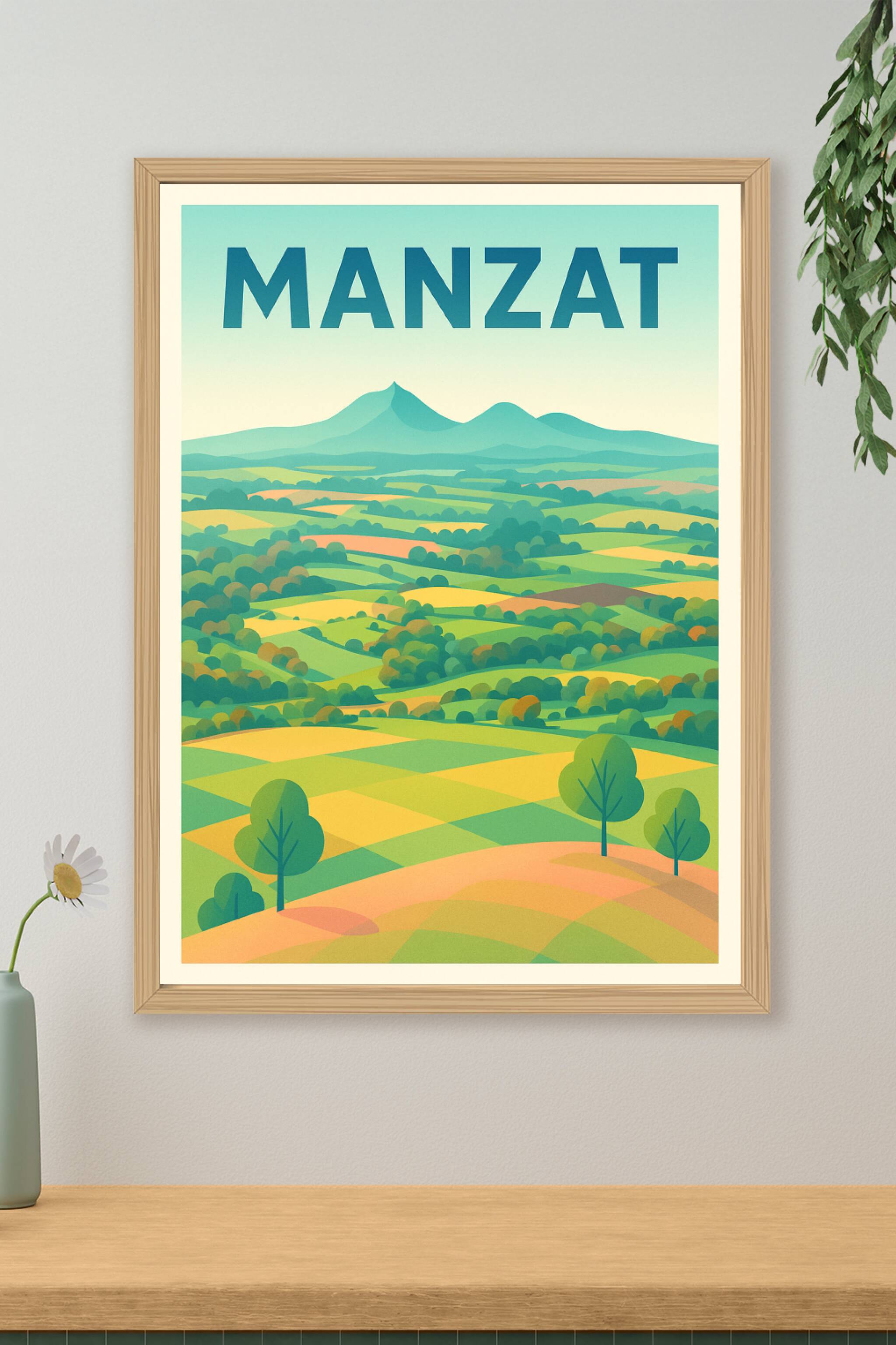 Affiche de Manzat - Évasion nature et paysages apaisants