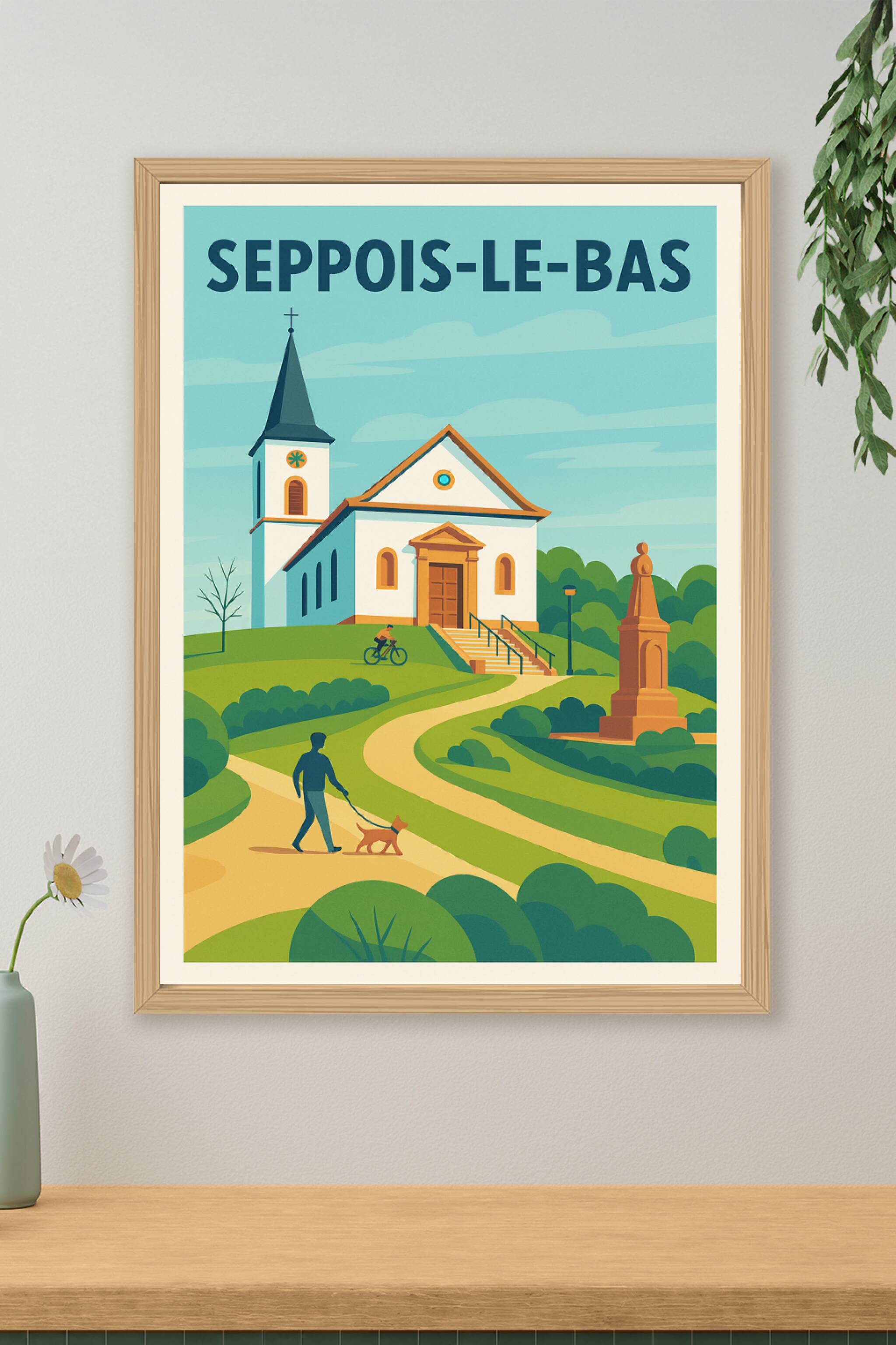 Affiche de Seppois-le-Bas - Une balade paisible au cœur du village