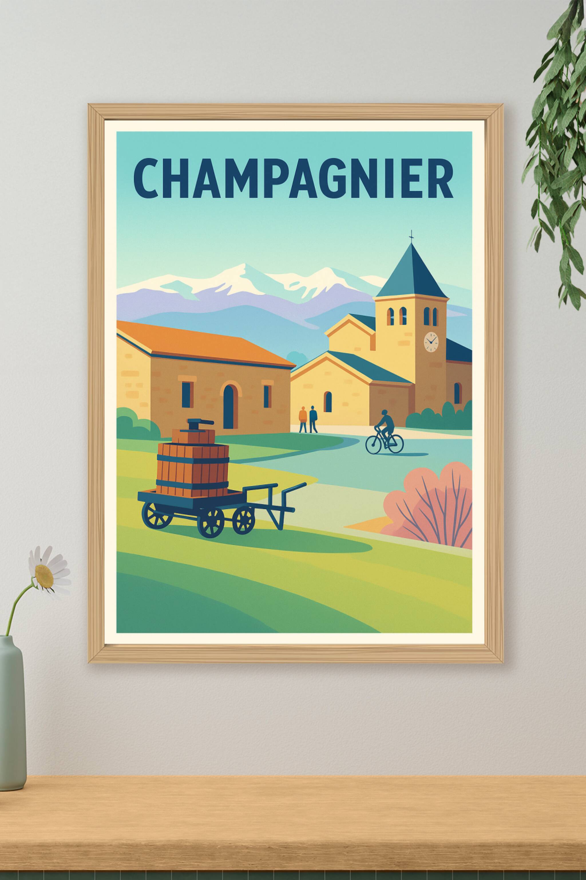 Affiche de Champagnier - Charme et sérénité au pied des montagnes