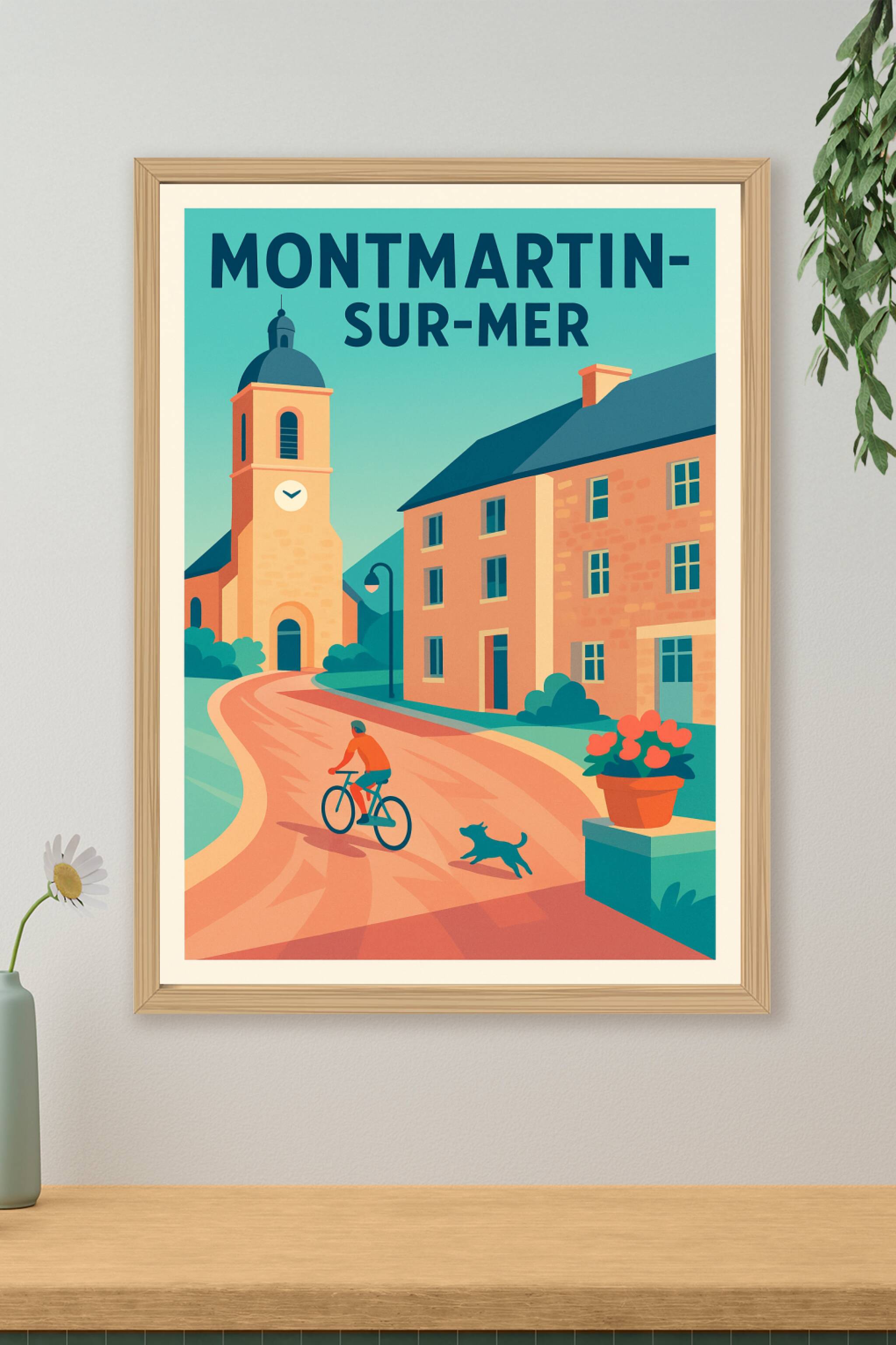 Affiche de Montmartin-sur-Mer - Charme authentique en bord de mer