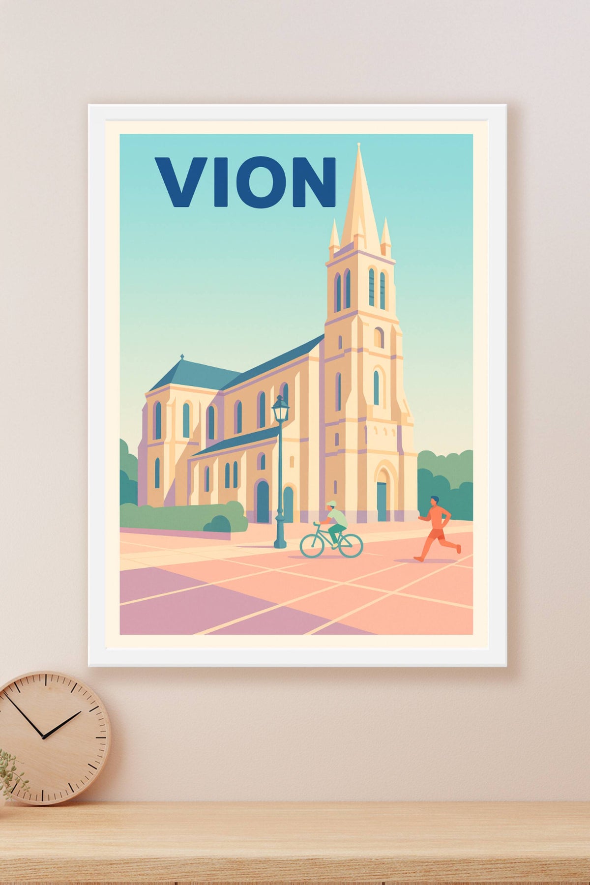 Affiche de Vion - Charme et sérénité au fil des rues