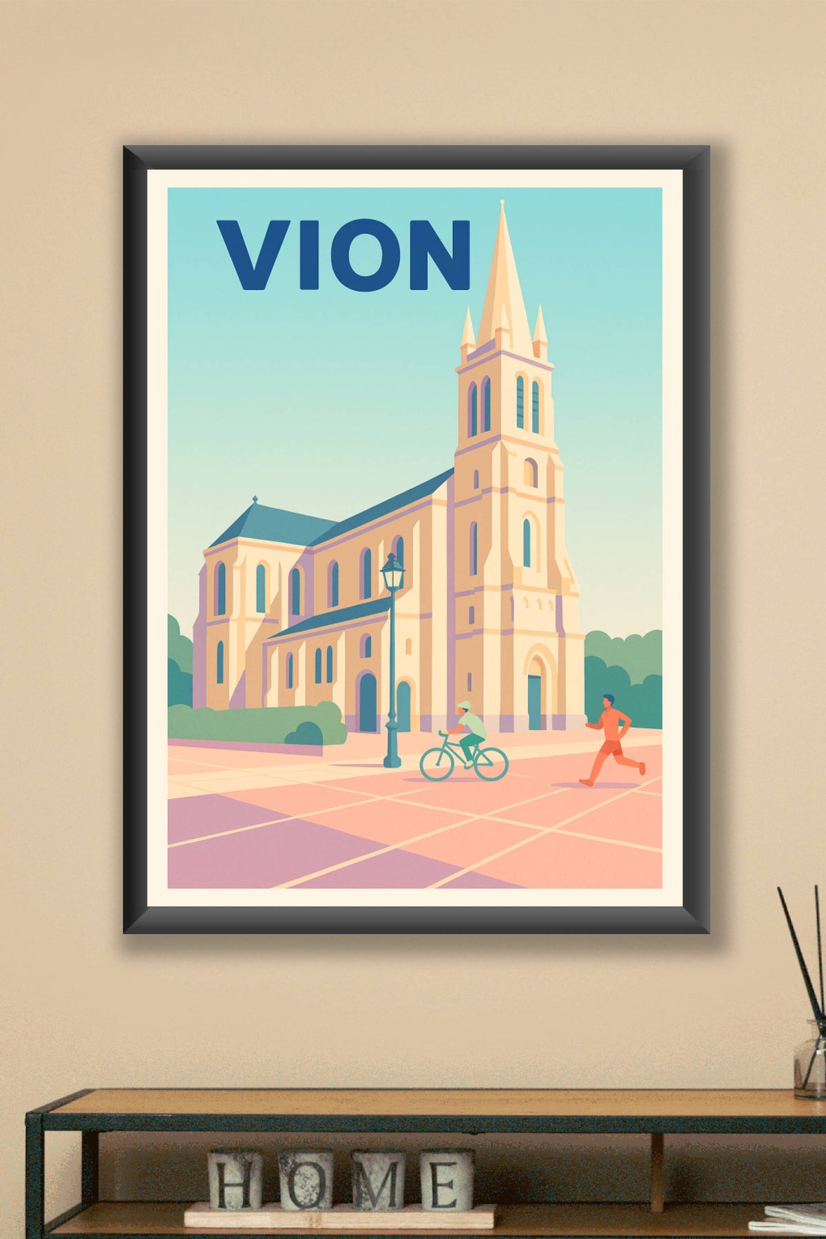 Affiche de Vion - Charme et sérénité au fil des rues
