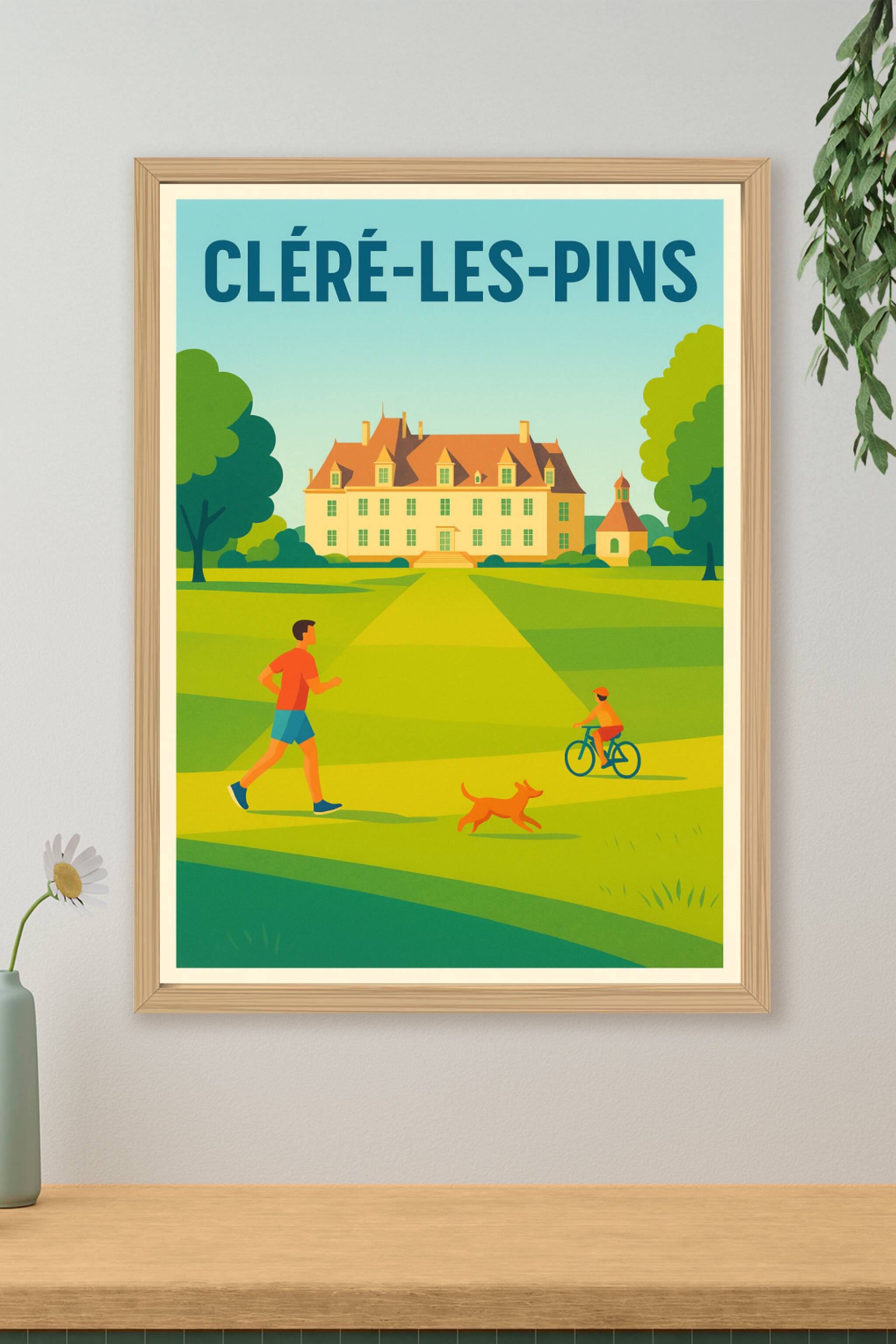Affiche de Cléré-les-Pins - Un havre de nature et de patrimoine