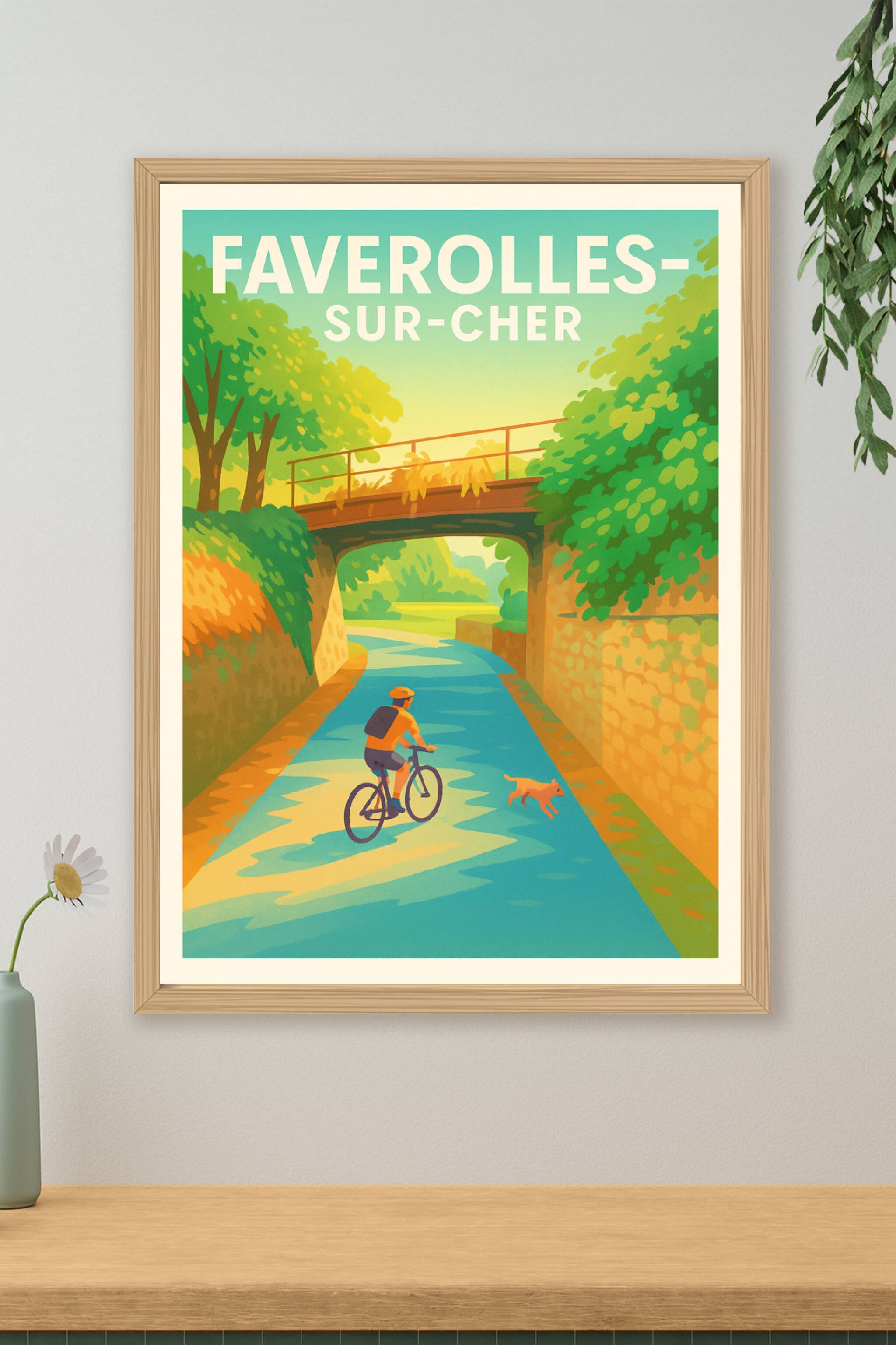 Affiche de Faverolles-sur-Cher - Balade en douceur au fil de l'eau