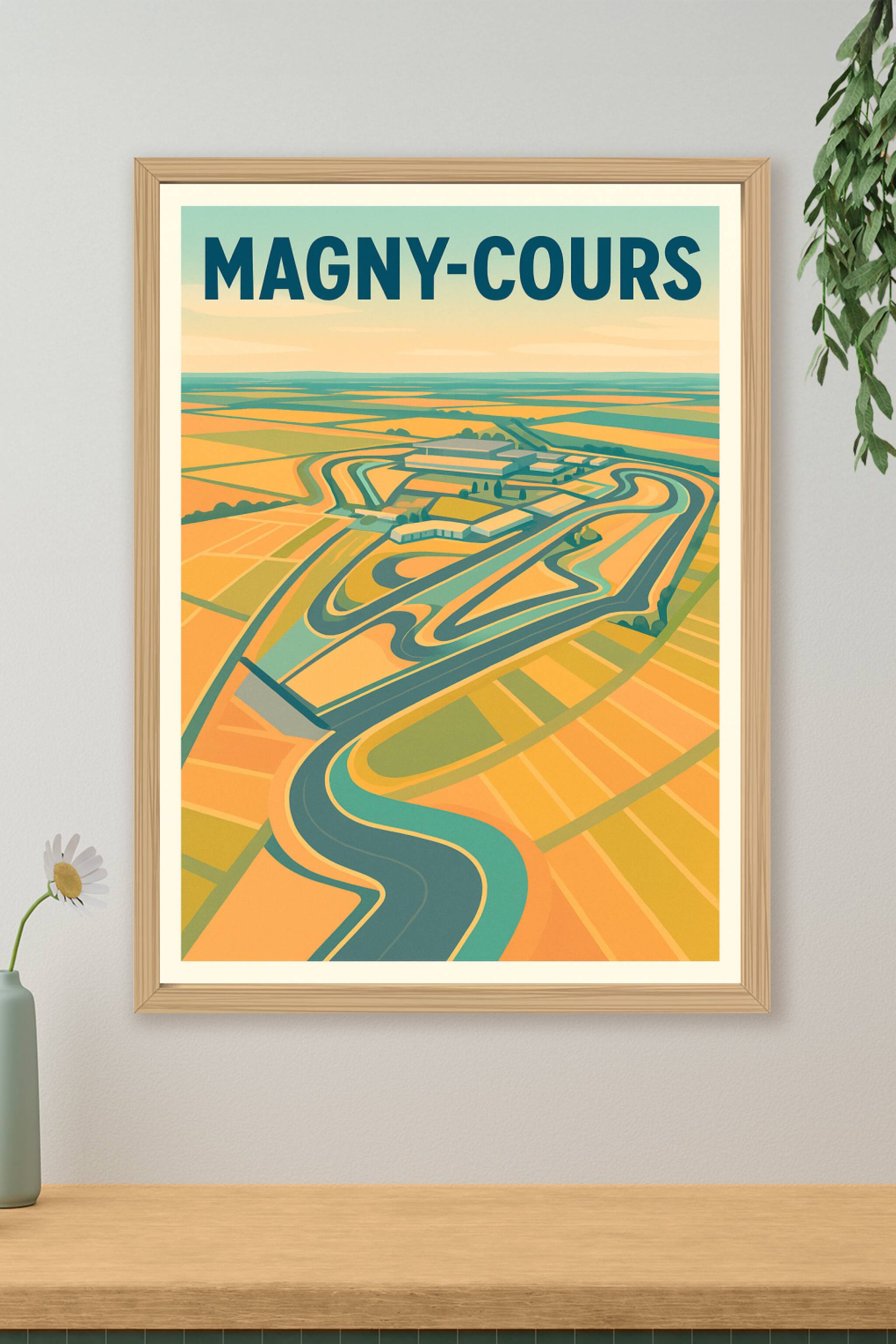 Affiche de Magny-Cours - L’élégance du circuit mythique