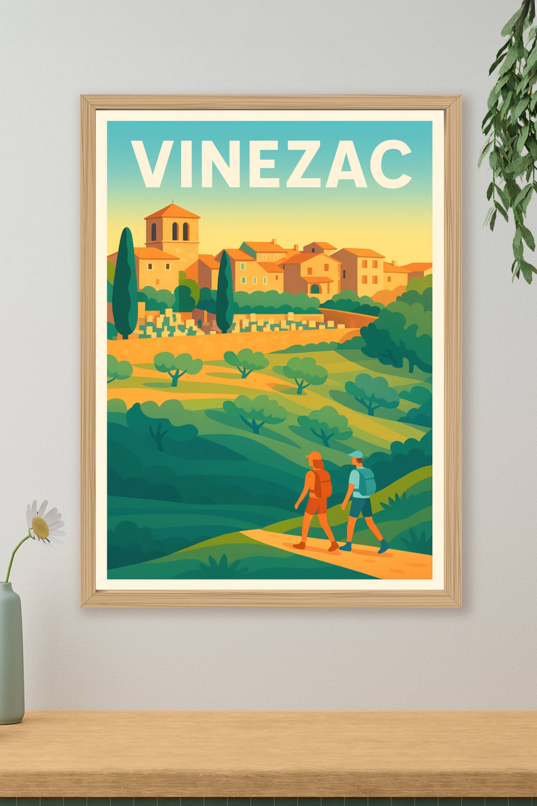 Affiche de Vinezac - L'évasion bucolique en Ardèche