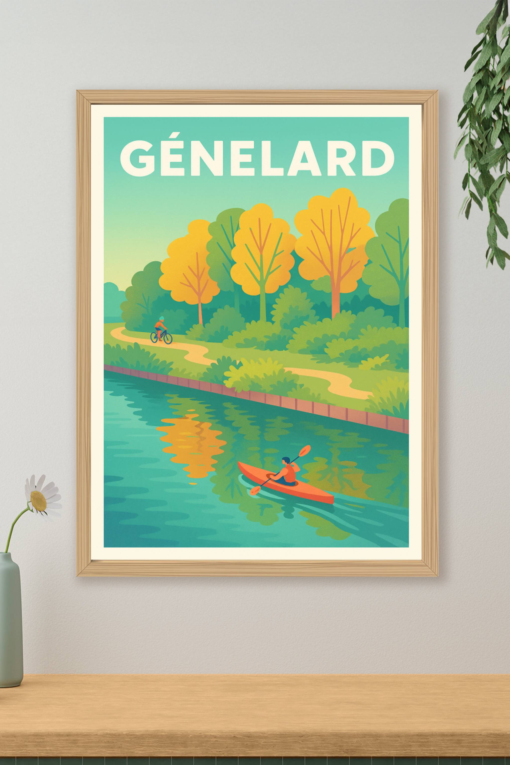 Affiche de Génelard - Évasion nature et douceur de vivre