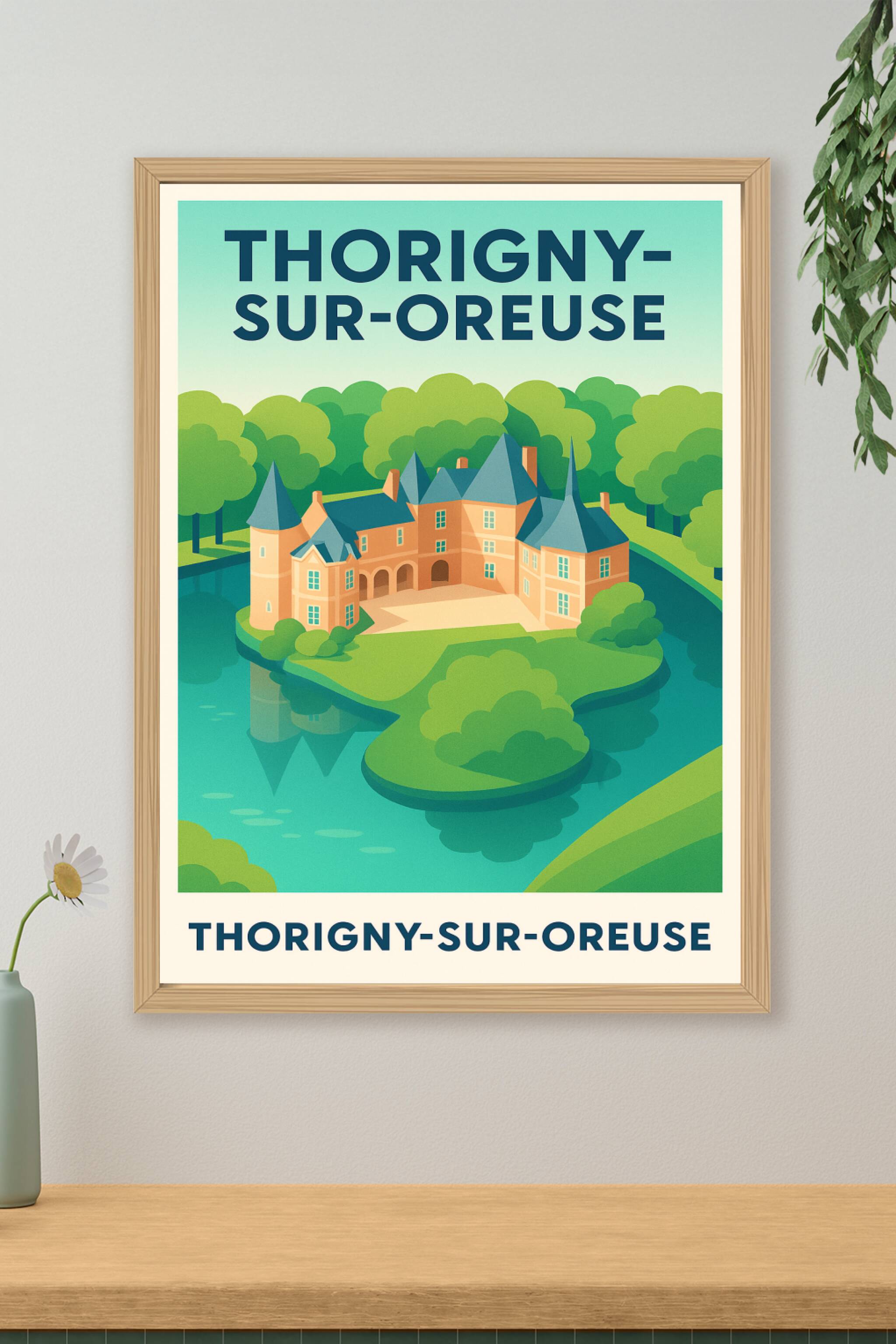 Affiche de Thorigny-sur-Oreuse - L'élégance d'un château au cœur de la nature