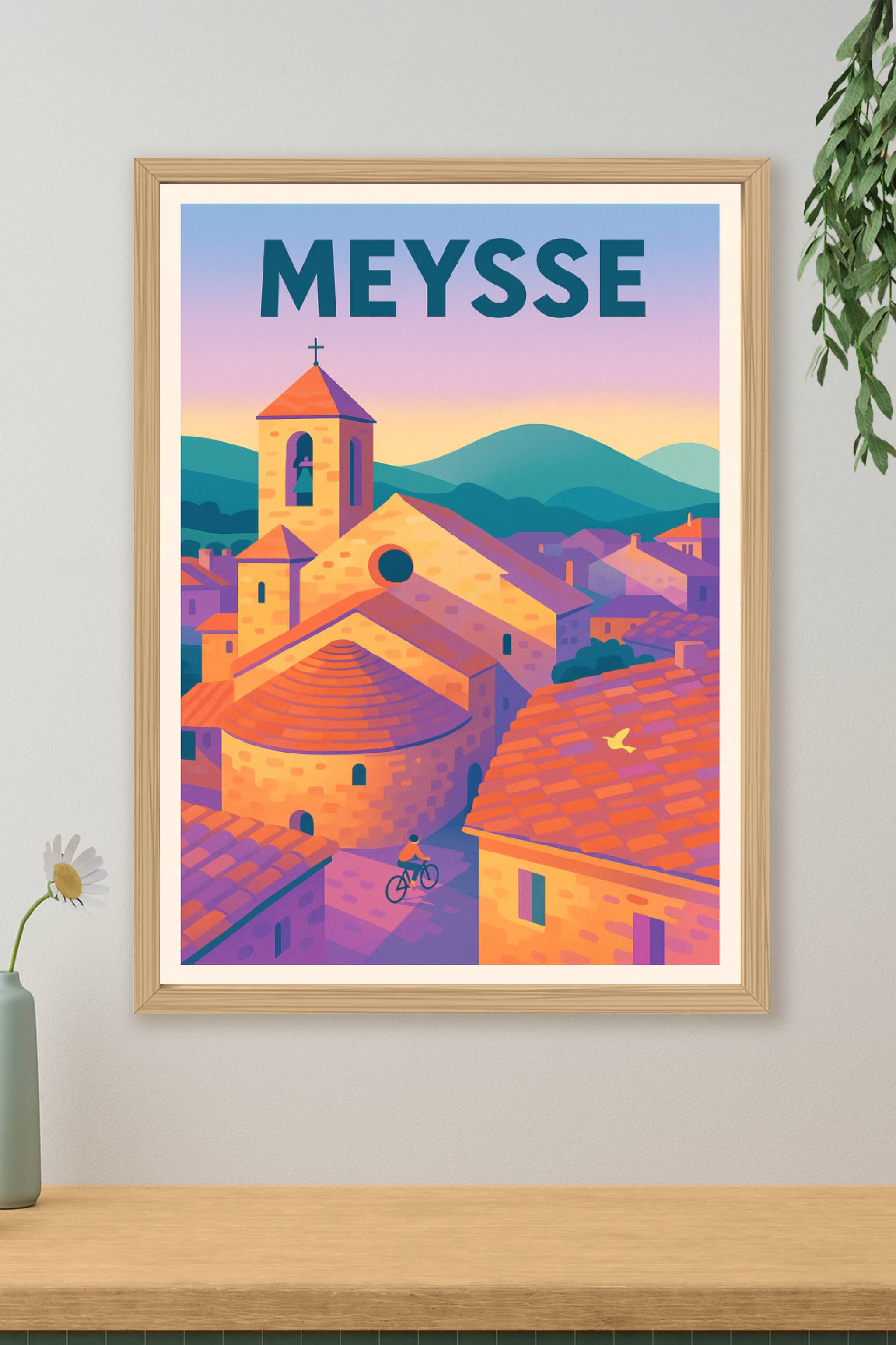 Affiche de Meysse - Charme provençal et douceur du soir
