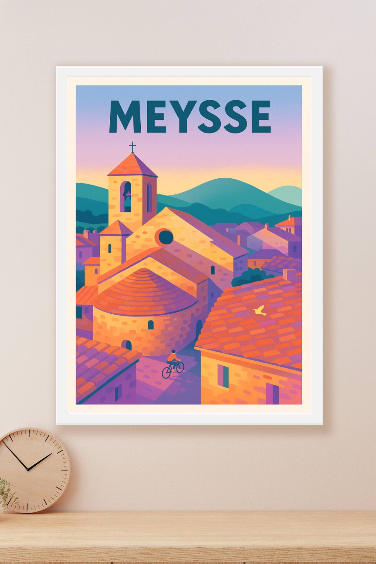 Affiche de Meysse - Charme provençal et douceur du soir