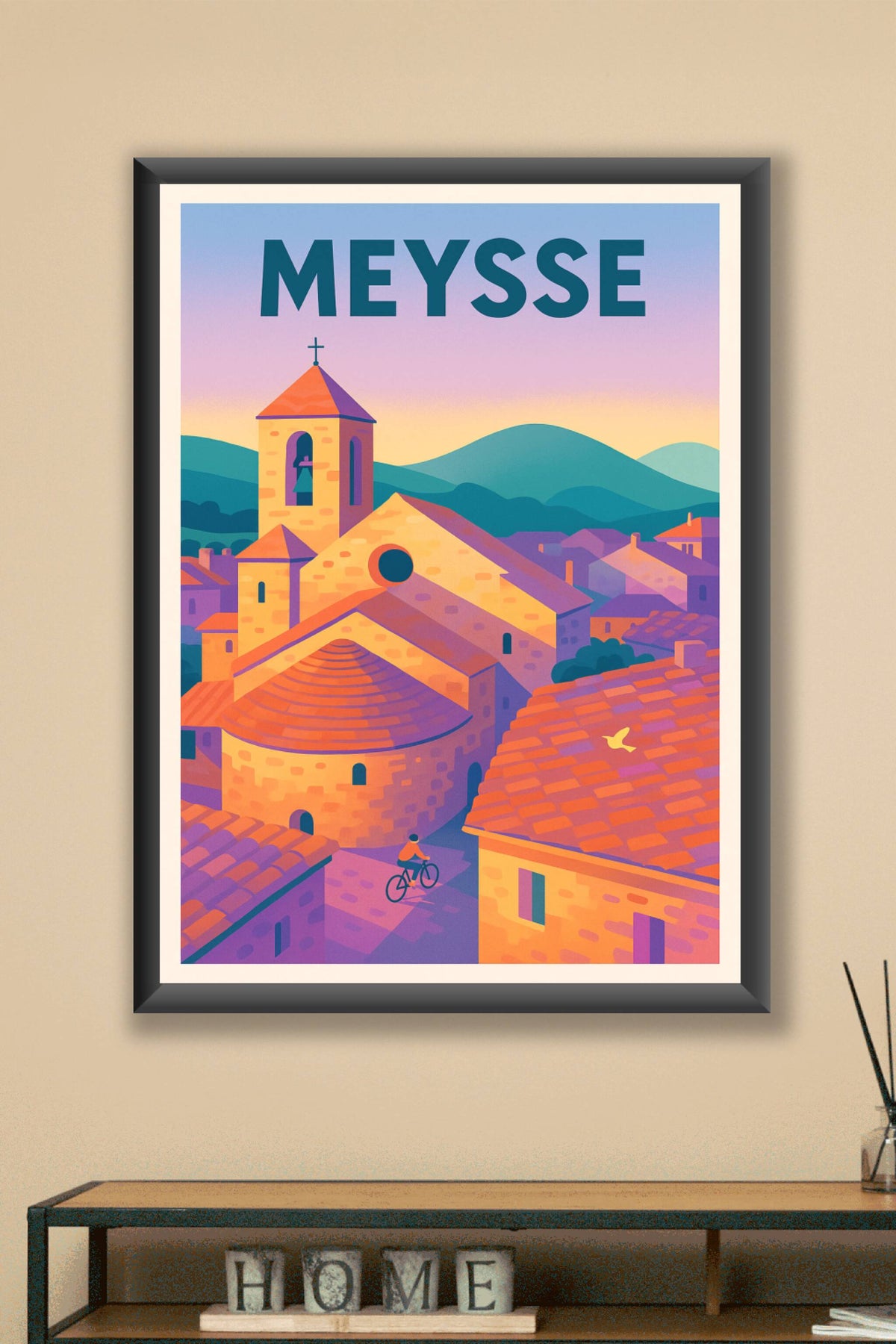 Affiche de Meysse - Charme provençal et douceur du soir