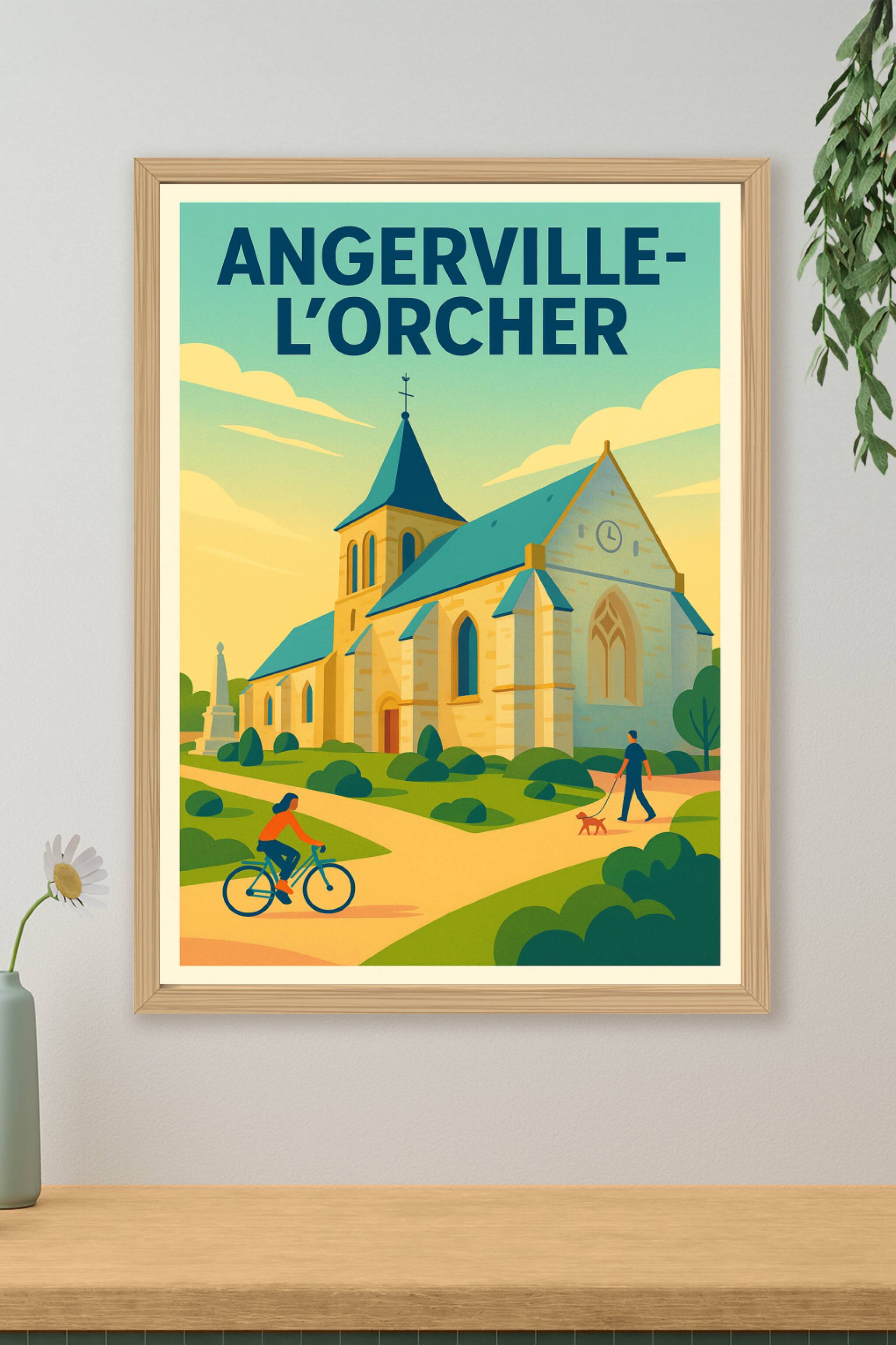 Affiche de Angerville-l'Orcher - Charme intemporel et douceur de vivre