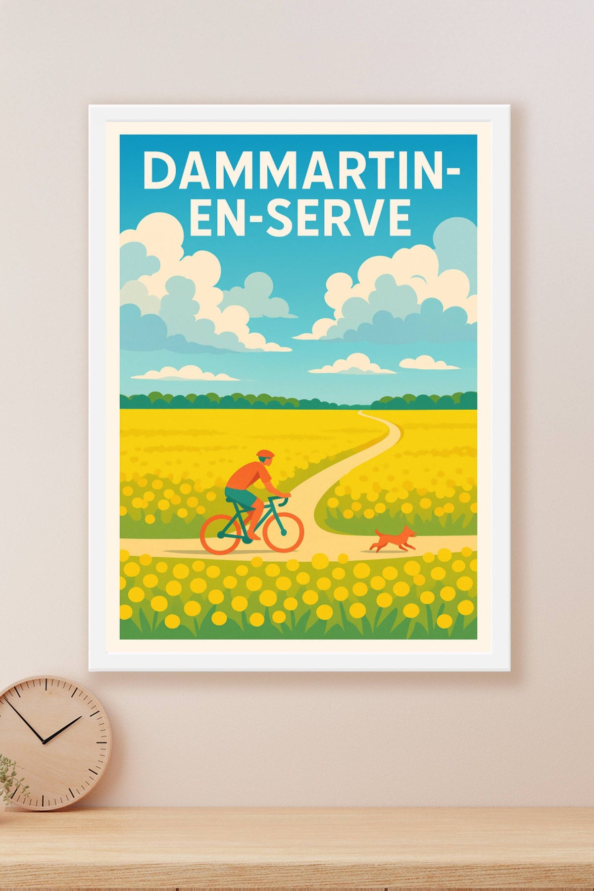 Affiche de Dammartin-en-Serve - Promenade champêtre à vélo