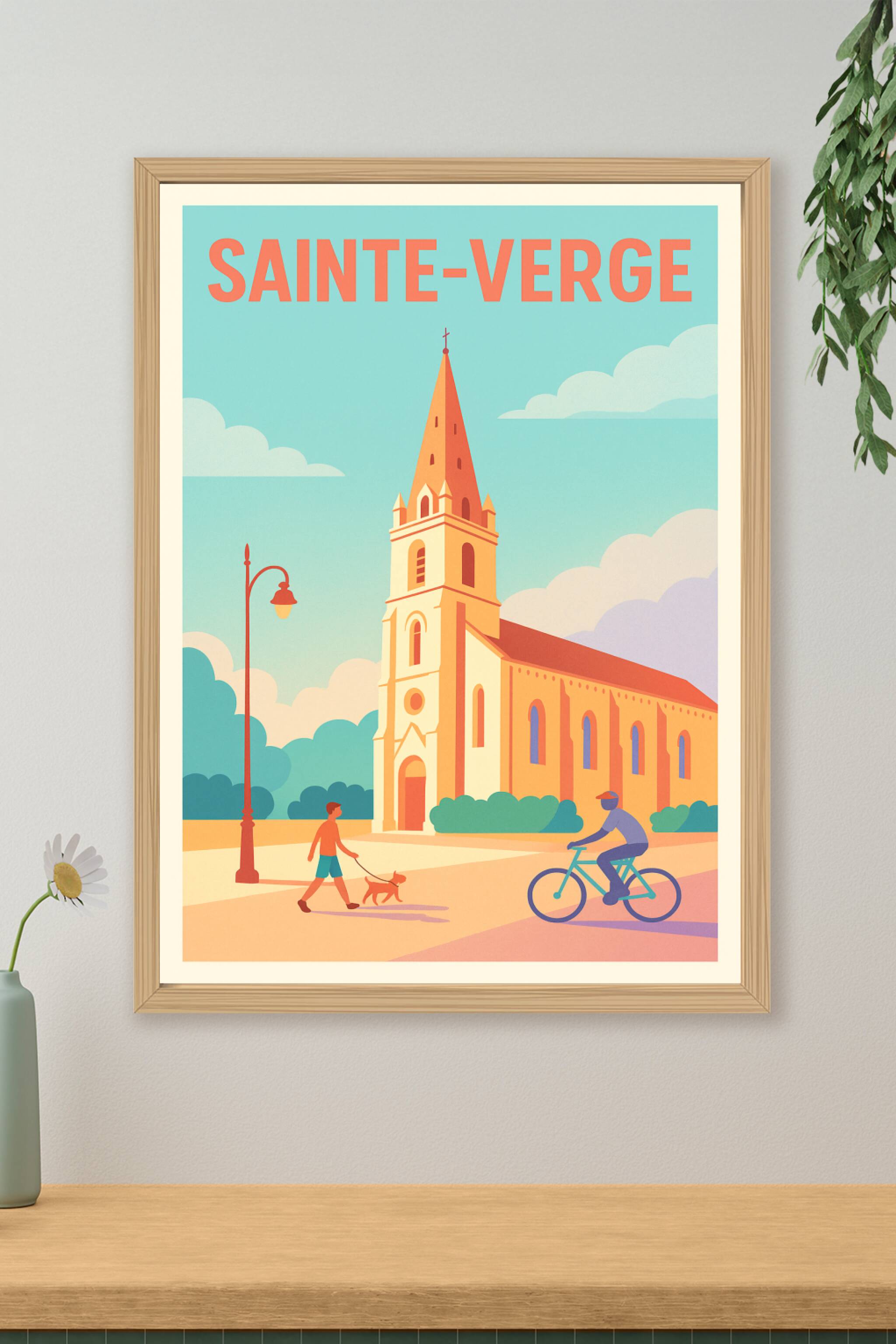 Affiche de Sainte-Verge - Charme paisible et architectural