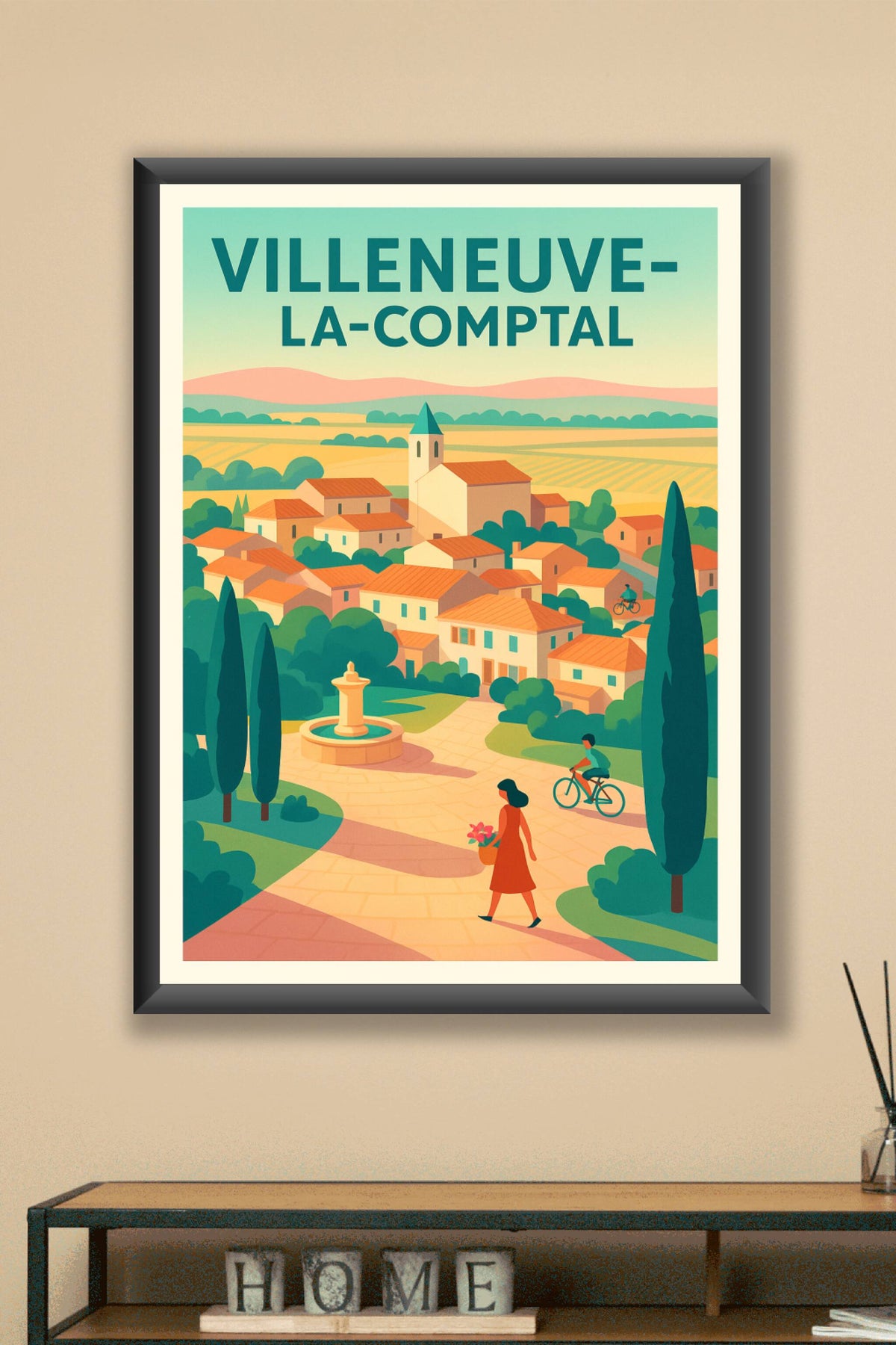 Affiche de Villeneuve-la-Comptal - Charme et sérénité du village occitan