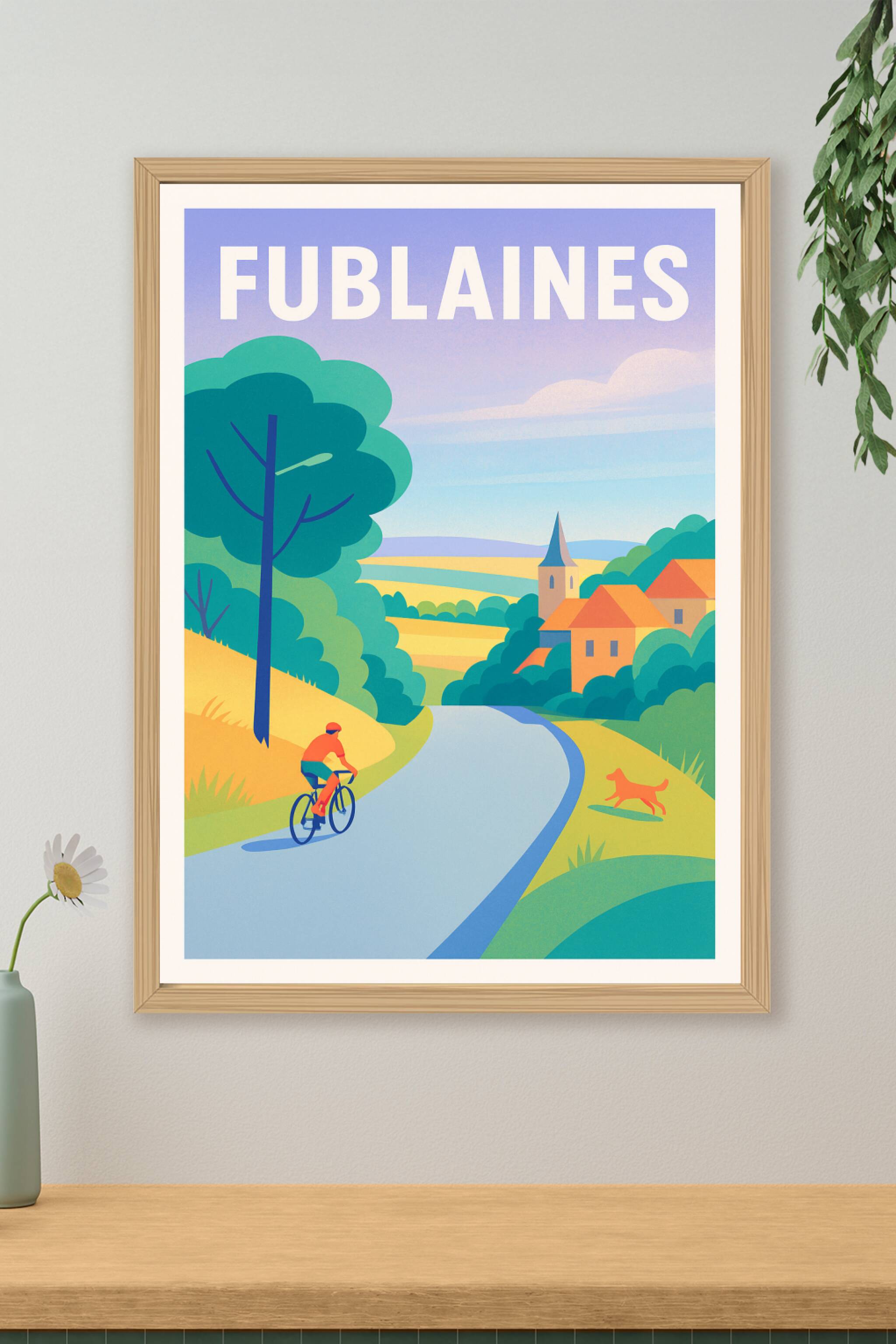 Affiche de Fublaines - Évasion à vélo au cœur de la campagne
