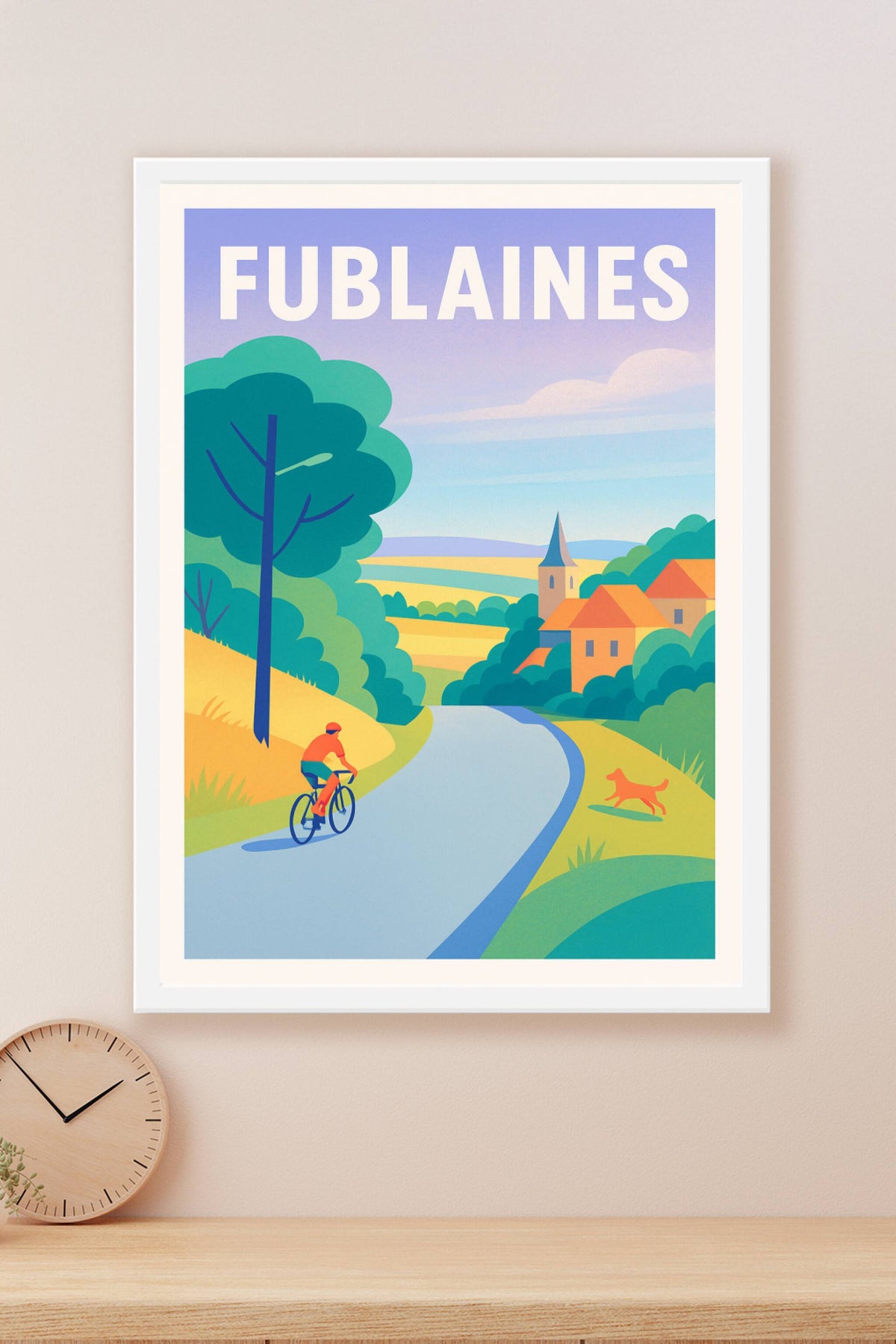 Affiche de Fublaines - Évasion à vélo au cœur de la campagne