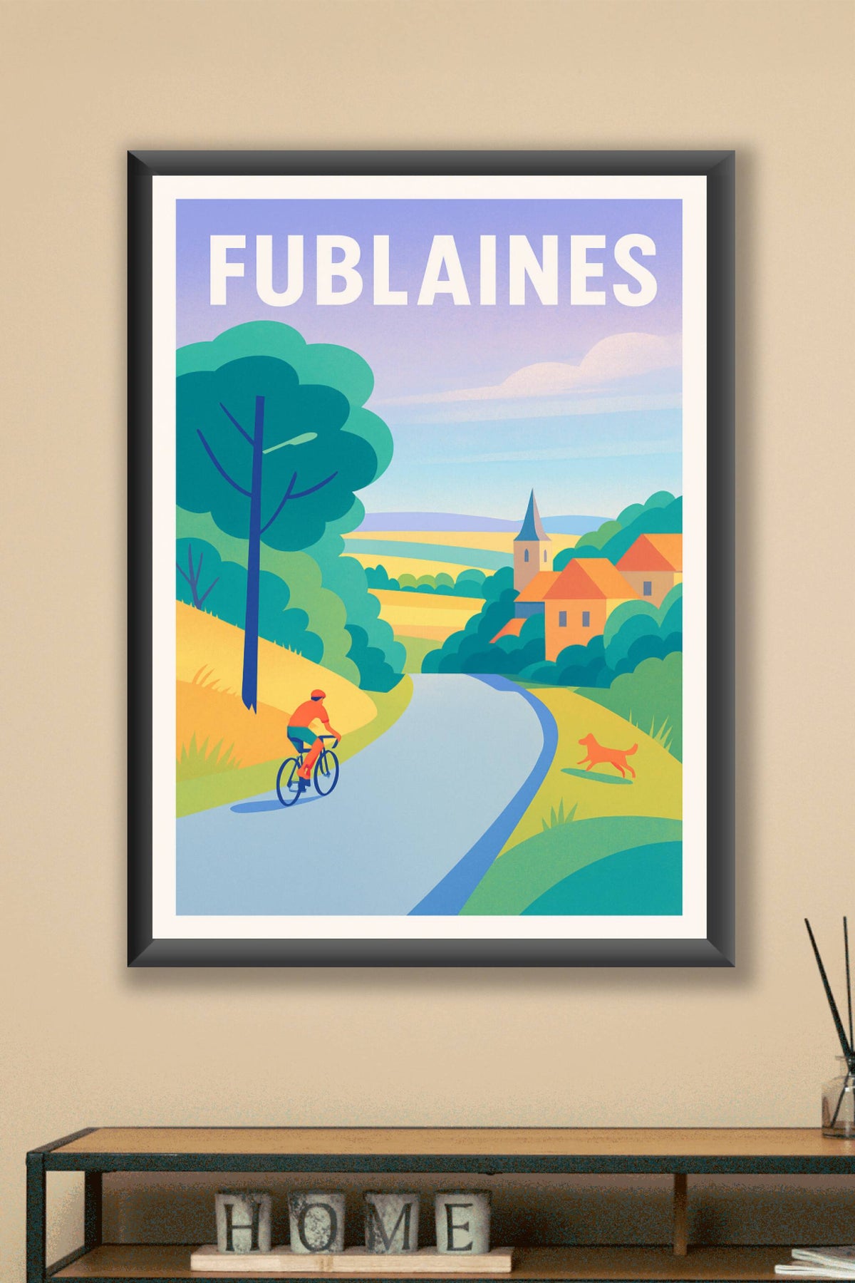 Affiche de Fublaines - Évasion à vélo au cœur de la campagne