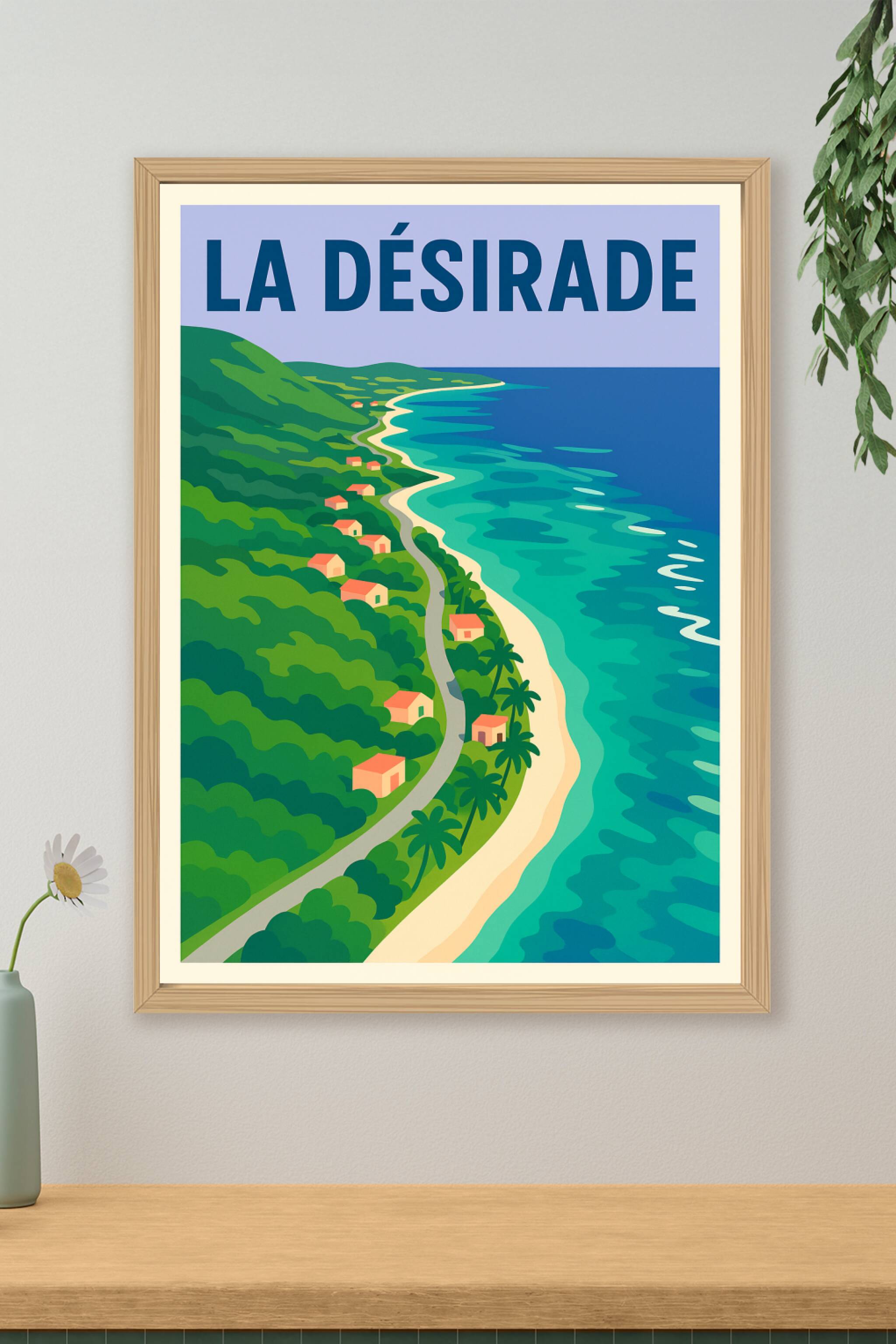 Affiche de La Désirade - Évasion tropicale entre mer et nature