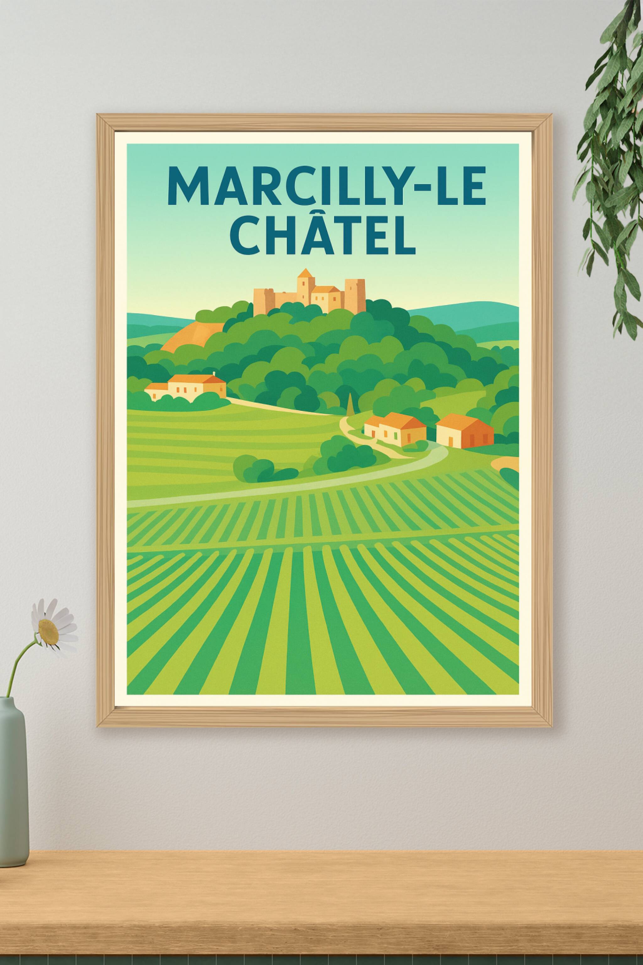 Affiche de Marcilly-le-Châtel - Charme bucolique et paysages verdoyants